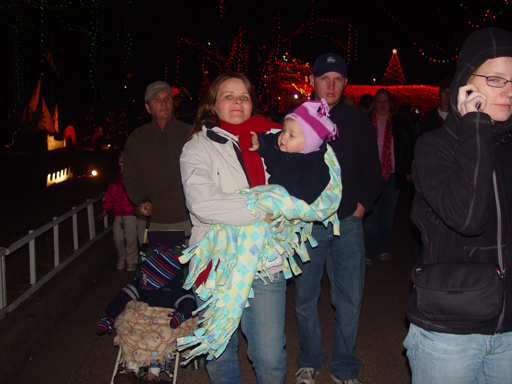Christmas 2005 - Austin Trail of Lights, Making Cotton Candy