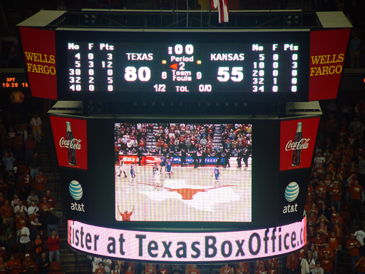 Austin Ice Bats, Longhorn Basketball - #7 Texas destroys #16 Kansas by 25