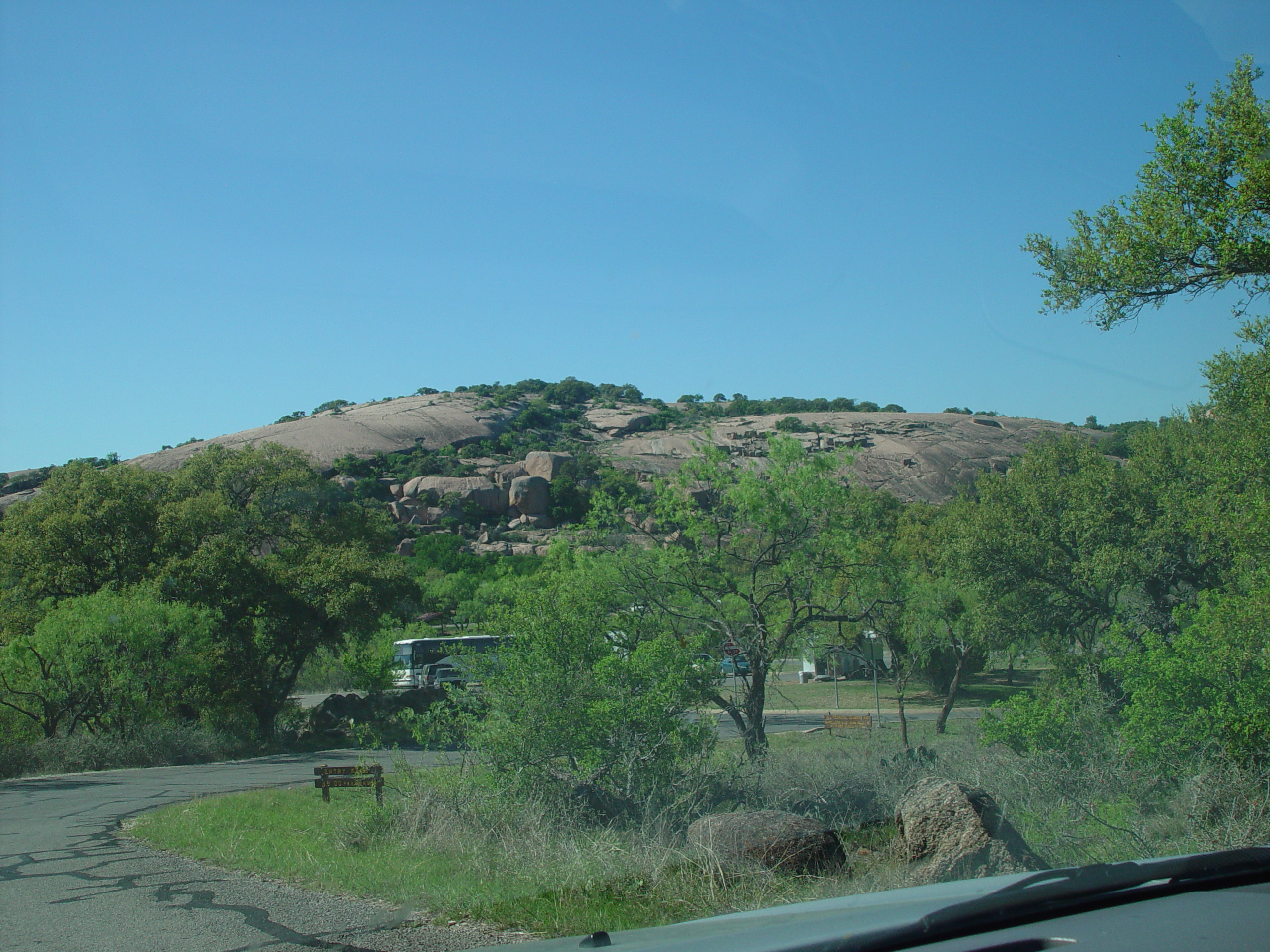 Bluebonnets, Climbing Enchanted Rock, Cooper's Old Time Pit Bar-B-Que (Home of the Big Chop)