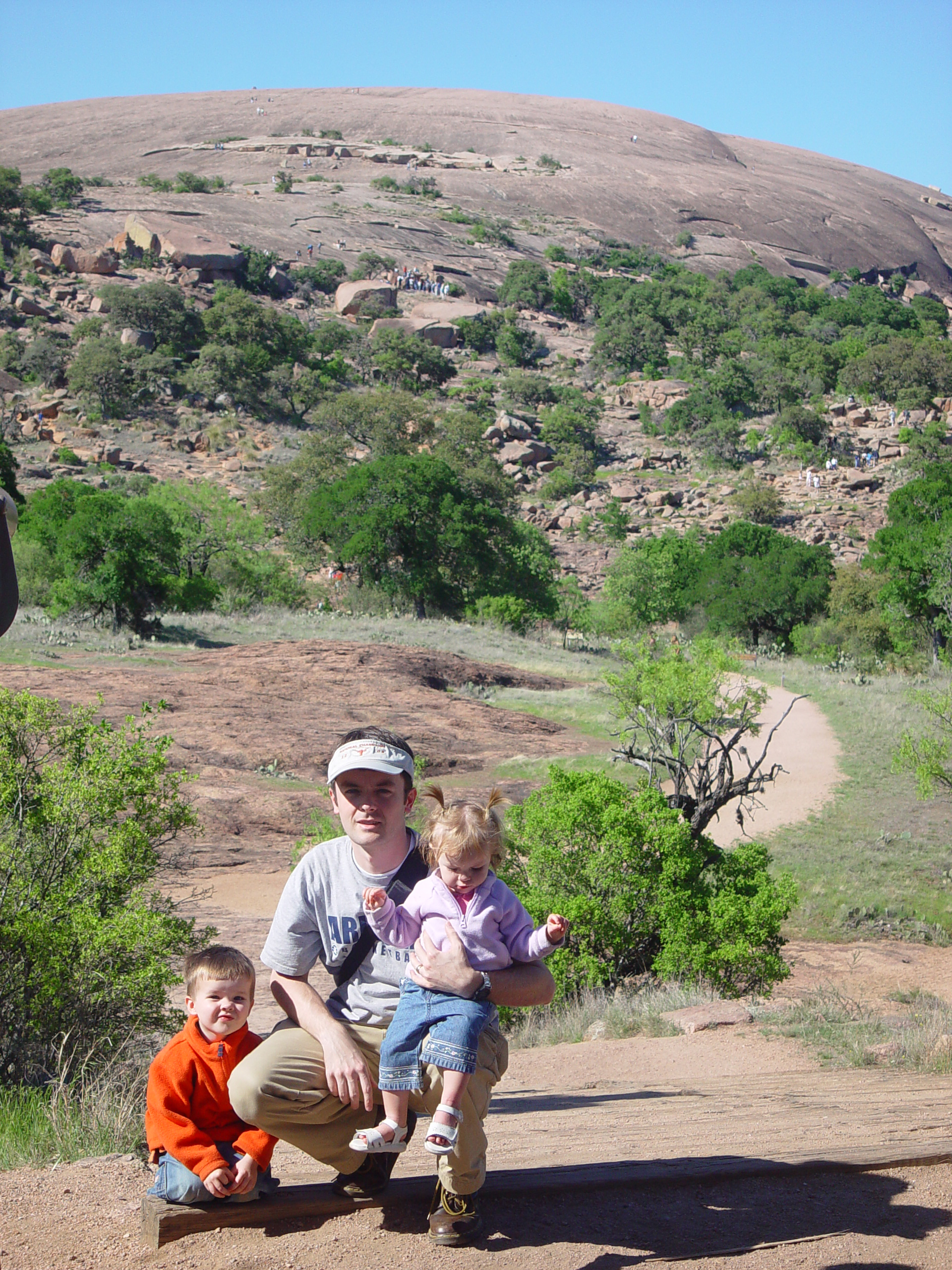 Bluebonnets, Climbing Enchanted Rock, Cooper's Old Time Pit Bar-B-Que (Home of the Big Chop)