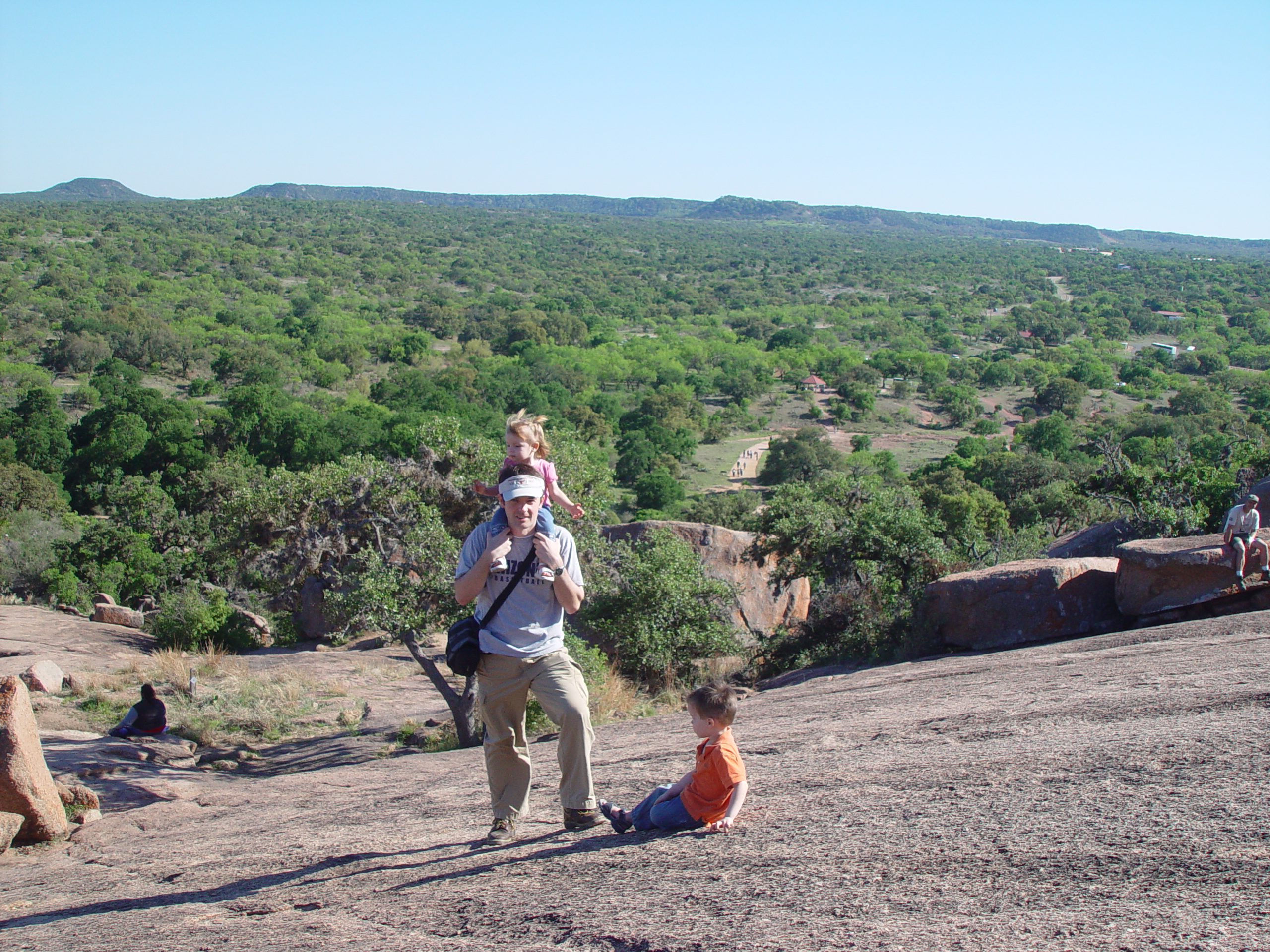 Bluebonnets, Climbing Enchanted Rock, Cooper's Old Time Pit Bar-B-Que (Home of the Big Chop)