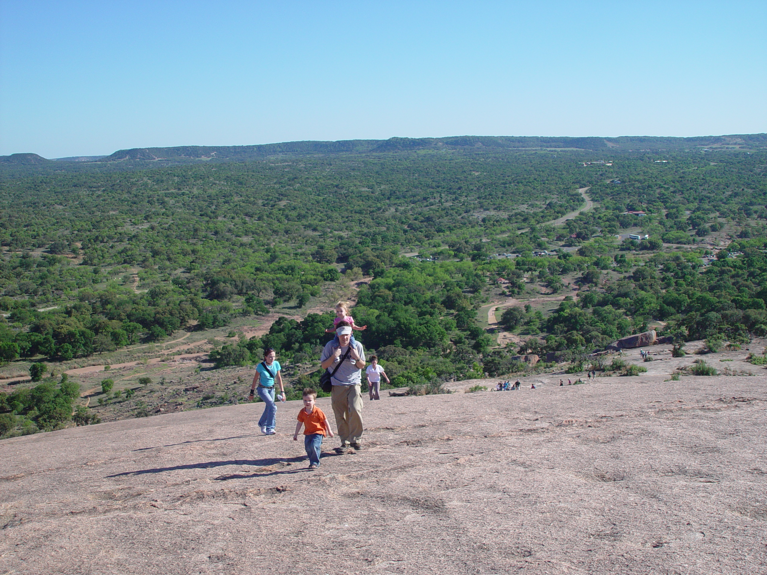 Bluebonnets, Climbing Enchanted Rock, Cooper's Old Time Pit Bar-B-Que (Home of the Big Chop)