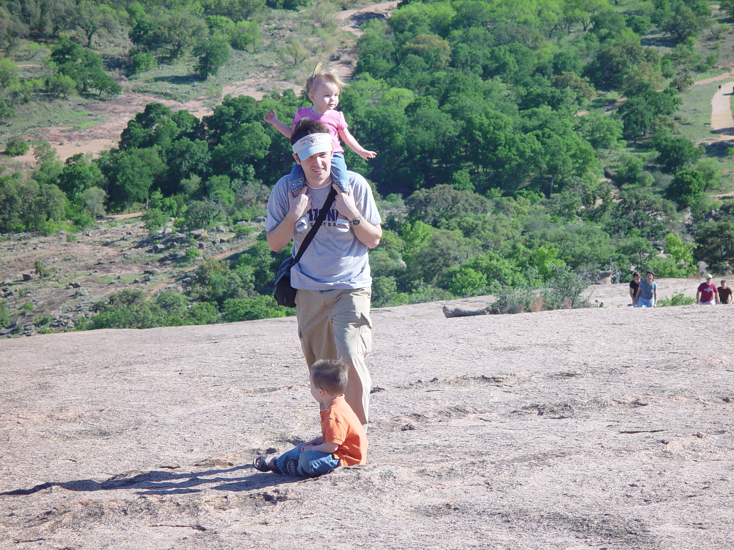 Bluebonnets, Climbing Enchanted Rock, Cooper's Old Time Pit Bar-B-Que (Home of the Big Chop)