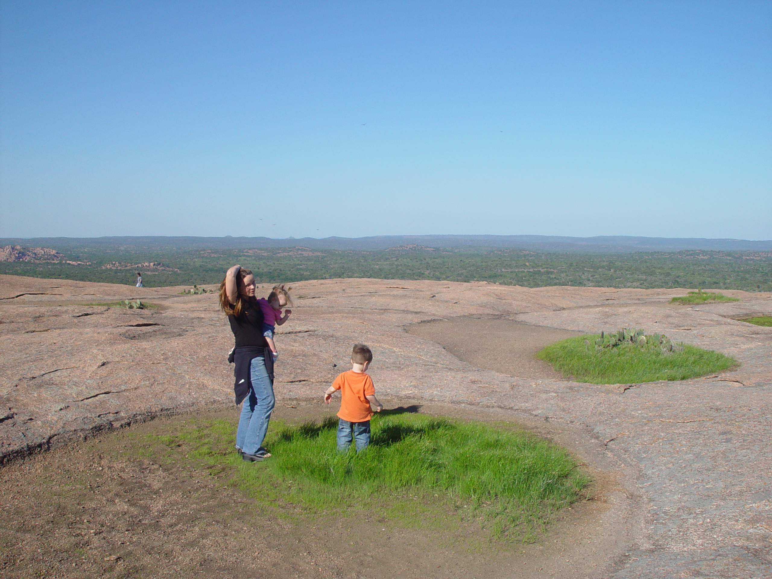 Bluebonnets, Climbing Enchanted Rock, Cooper's Old Time Pit Bar-B-Que (Home of the Big Chop)