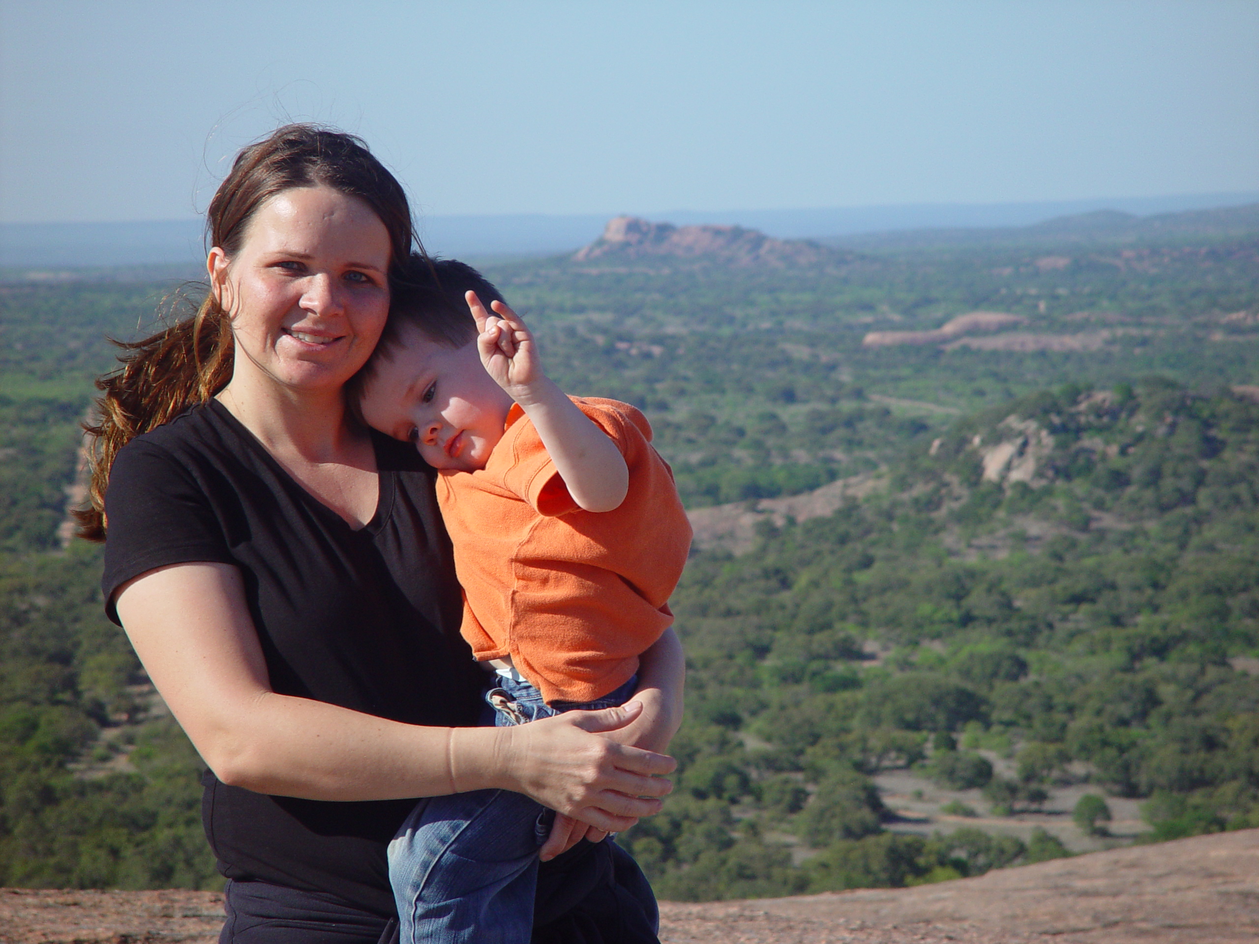 Bluebonnets, Climbing Enchanted Rock, Cooper's Old Time Pit Bar-B-Que (Home of the Big Chop)