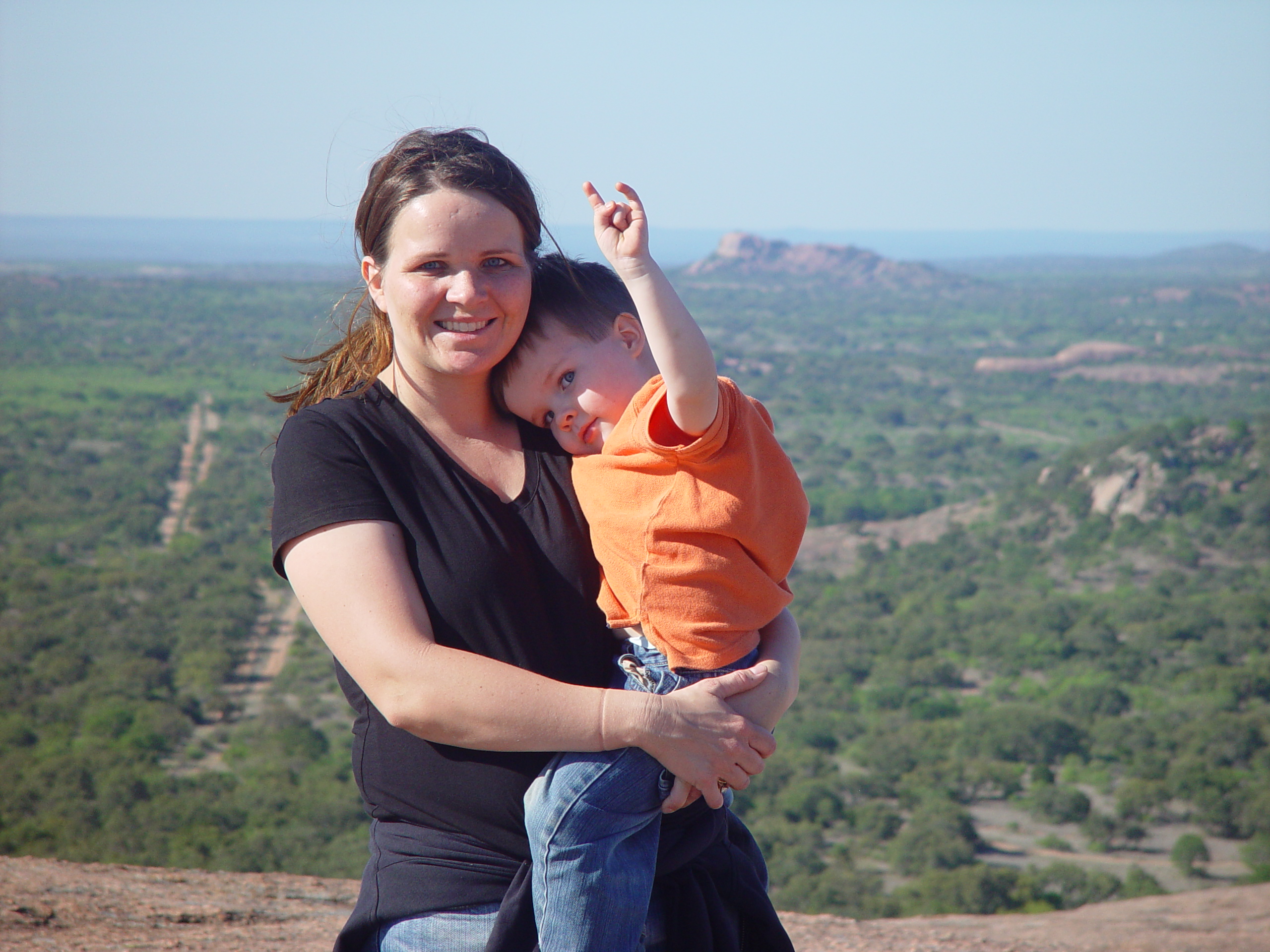 Bluebonnets, Climbing Enchanted Rock, Cooper's Old Time Pit Bar-B-Que (Home of the Big Chop)