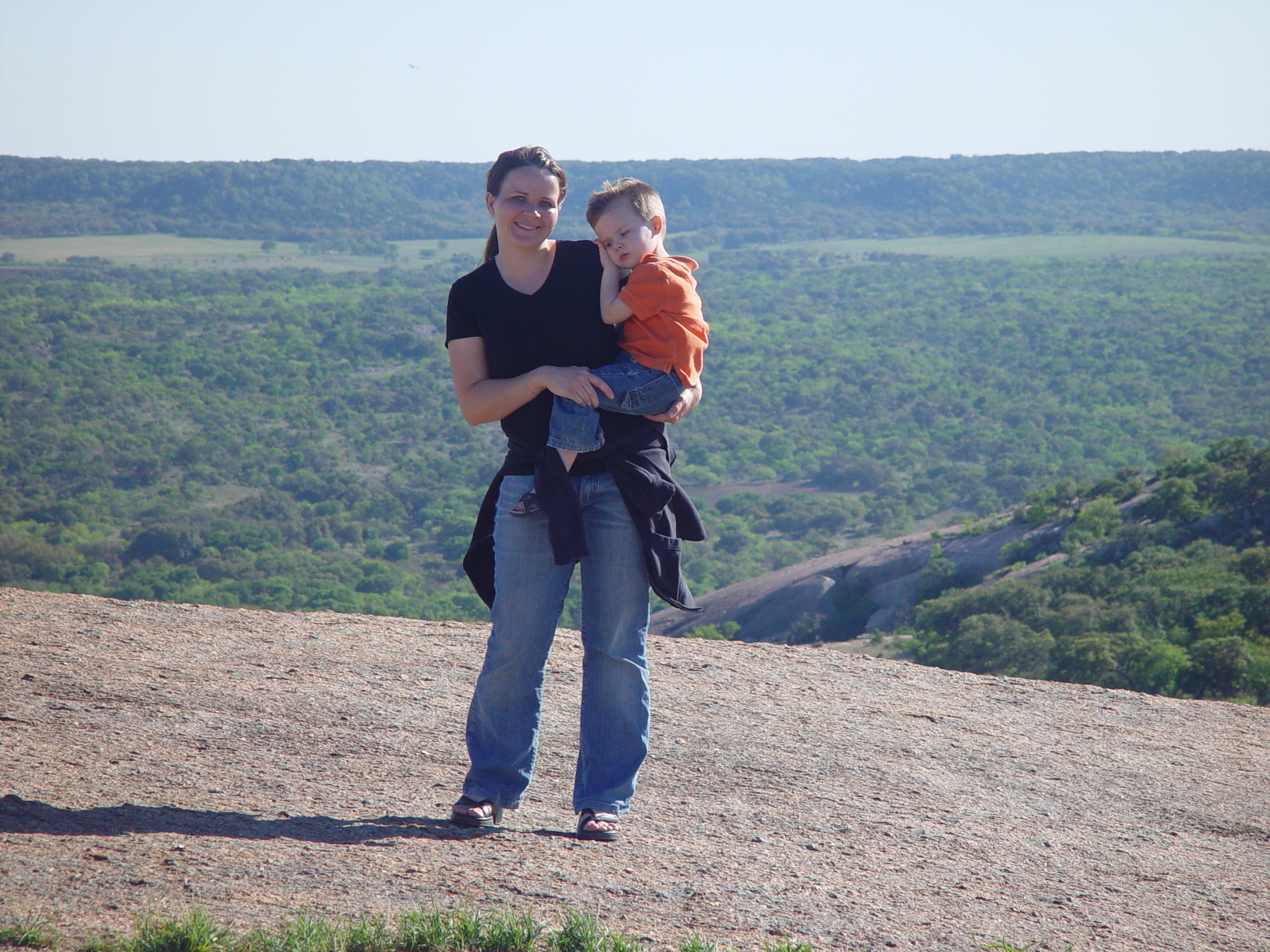 Bluebonnets, Climbing Enchanted Rock, Cooper's Old Time Pit Bar-B-Que (Home of the Big Chop)