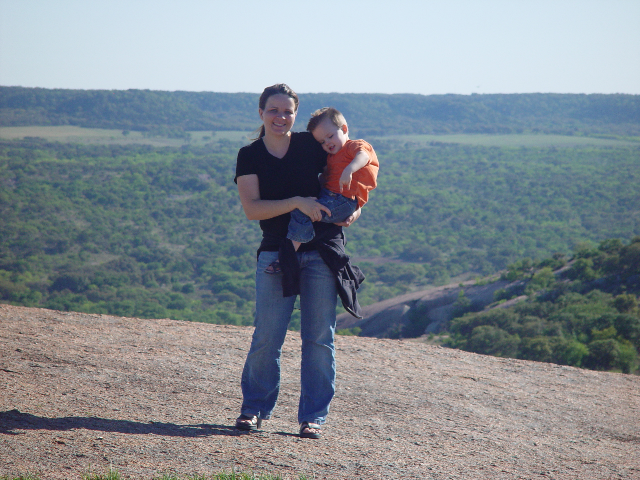 Bluebonnets, Climbing Enchanted Rock, Cooper's Old Time Pit Bar-B-Que (Home of the Big Chop)