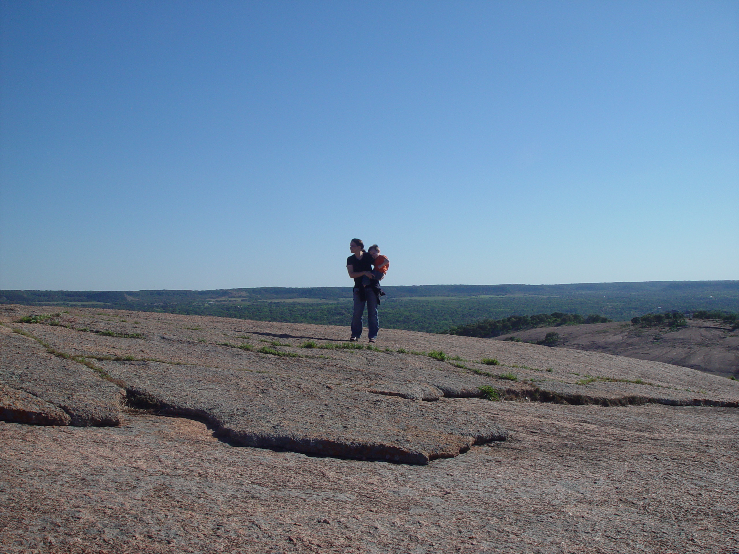 Bluebonnets, Climbing Enchanted Rock, Cooper's Old Time Pit Bar-B-Que (Home of the Big Chop)