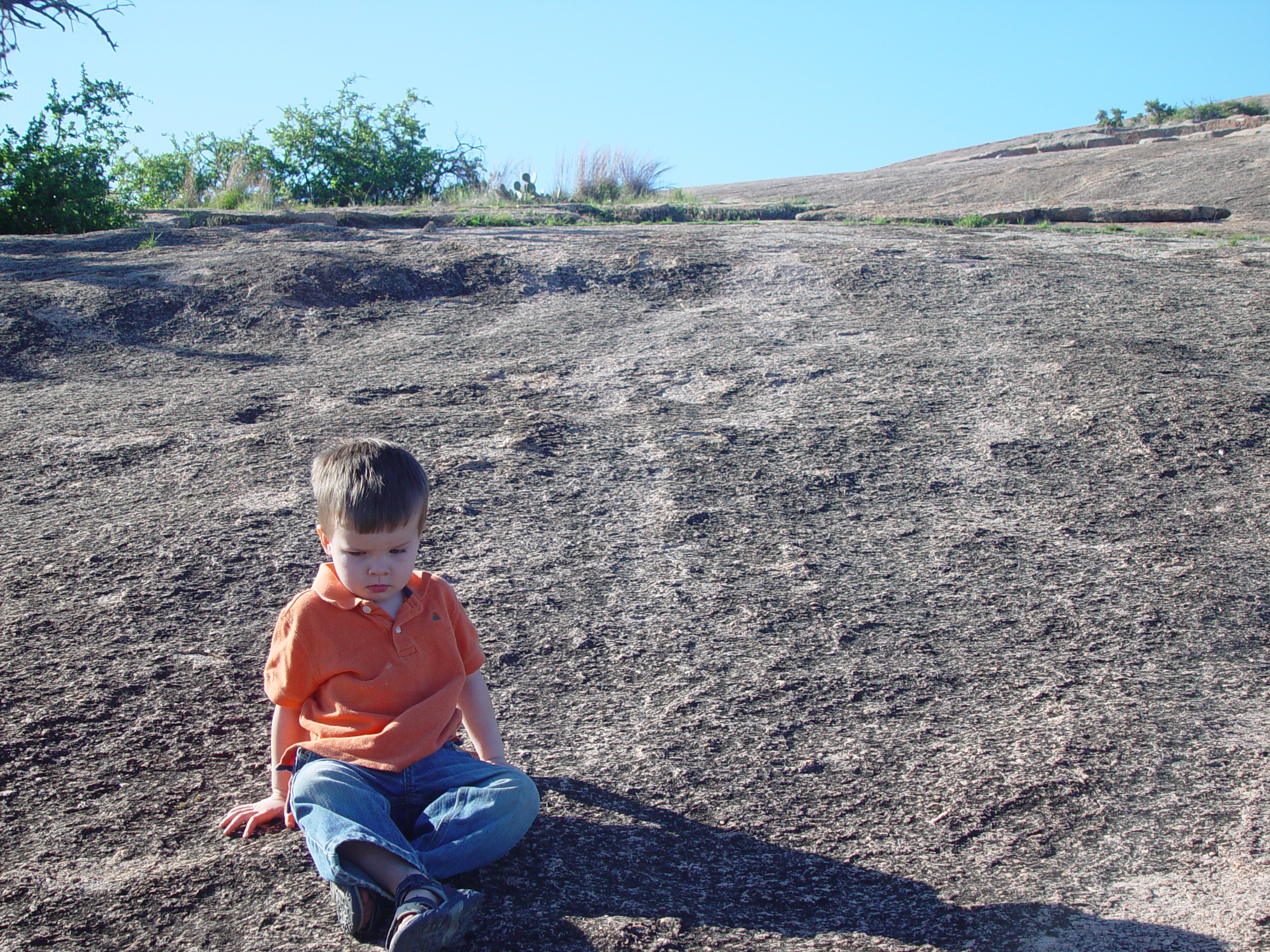 Bluebonnets, Climbing Enchanted Rock, Cooper's Old Time Pit Bar-B-Que (Home of the Big Chop)