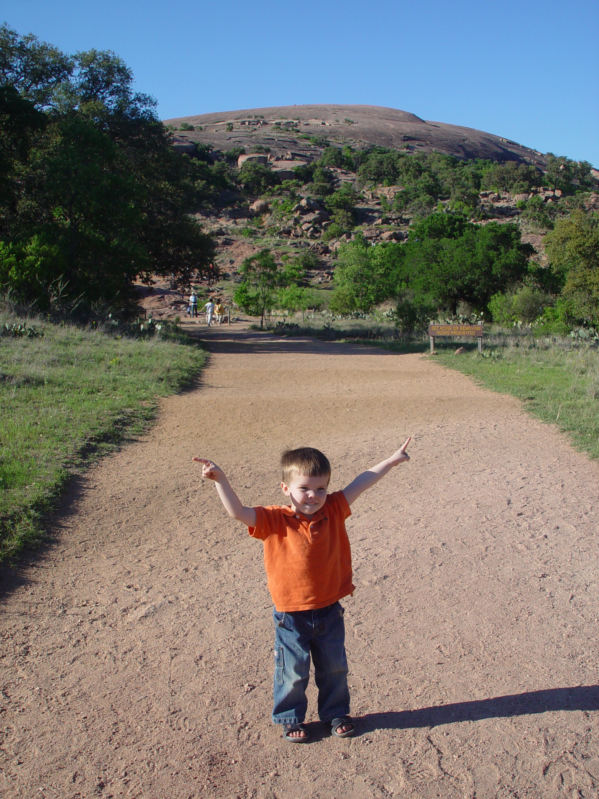 Bluebonnets, Climbing Enchanted Rock, Cooper's Old Time Pit Bar-B-Que (Home of the Big Chop)