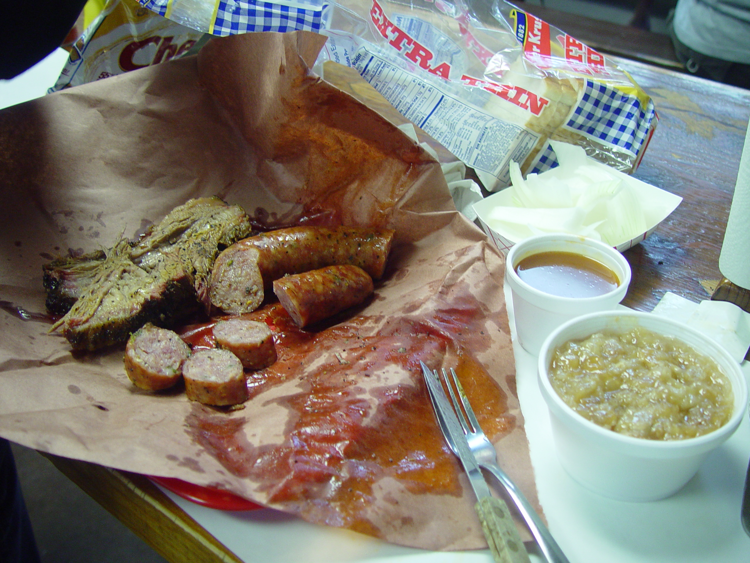 Bluebonnets, Climbing Enchanted Rock, Cooper's Old Time Pit Bar-B-Que (Home of the Big Chop)