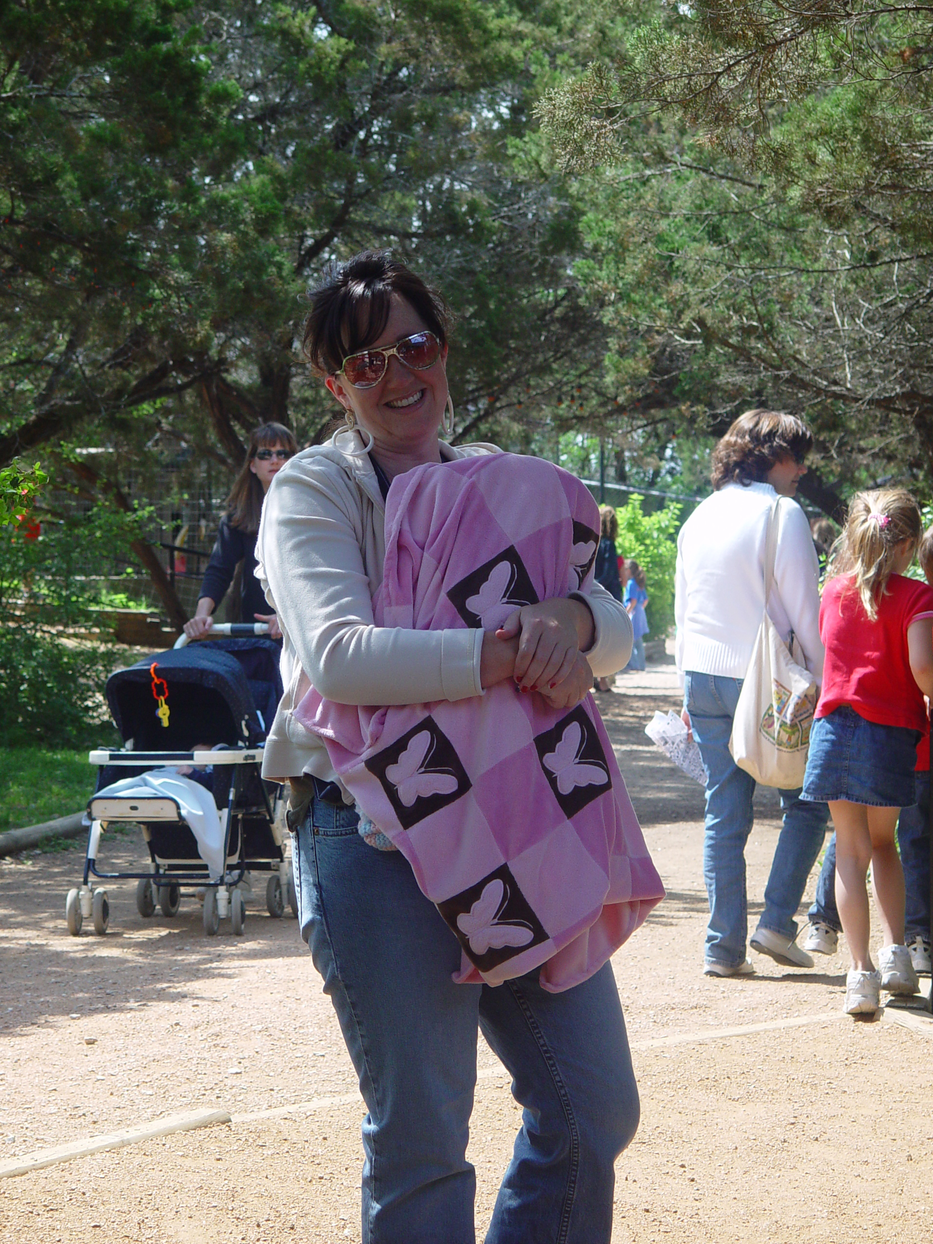 Texas Hailstorm, Playgroup at the Austin Zoo, Jen's Birthday