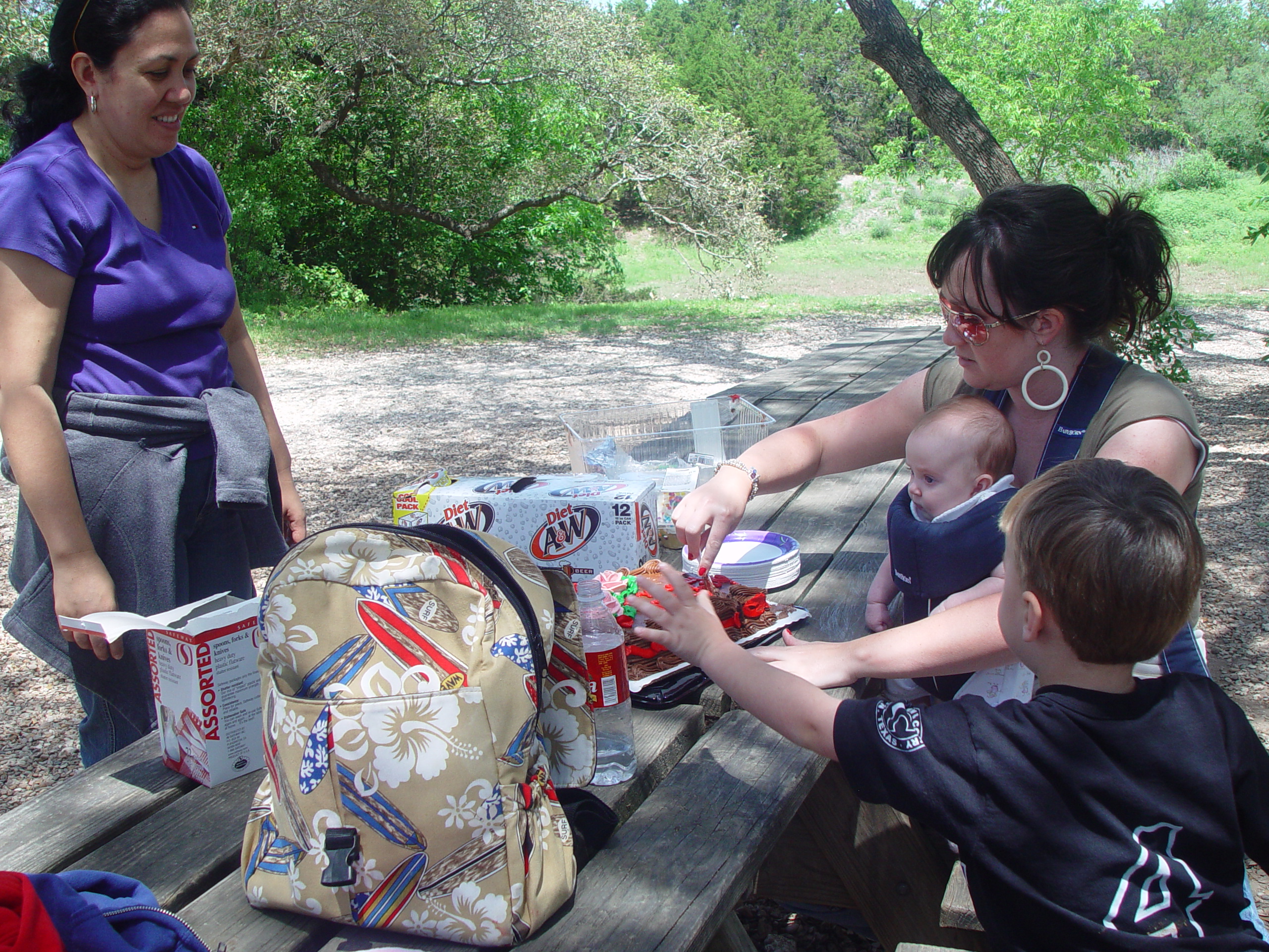 Texas Hailstorm, Playgroup at the Austin Zoo, Jen's Birthday