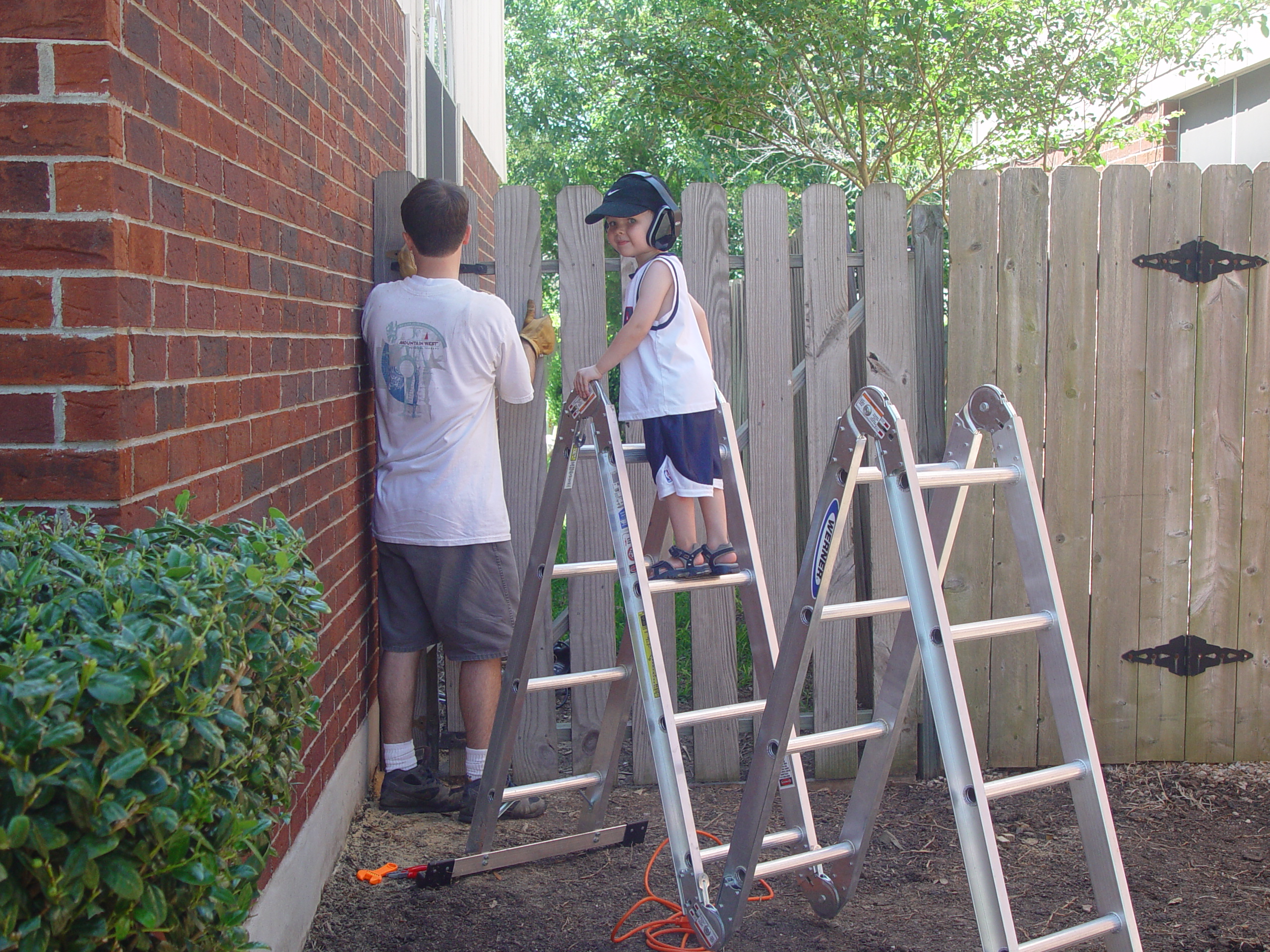 Fixing the Fence & Laying New St. Augustine Sod