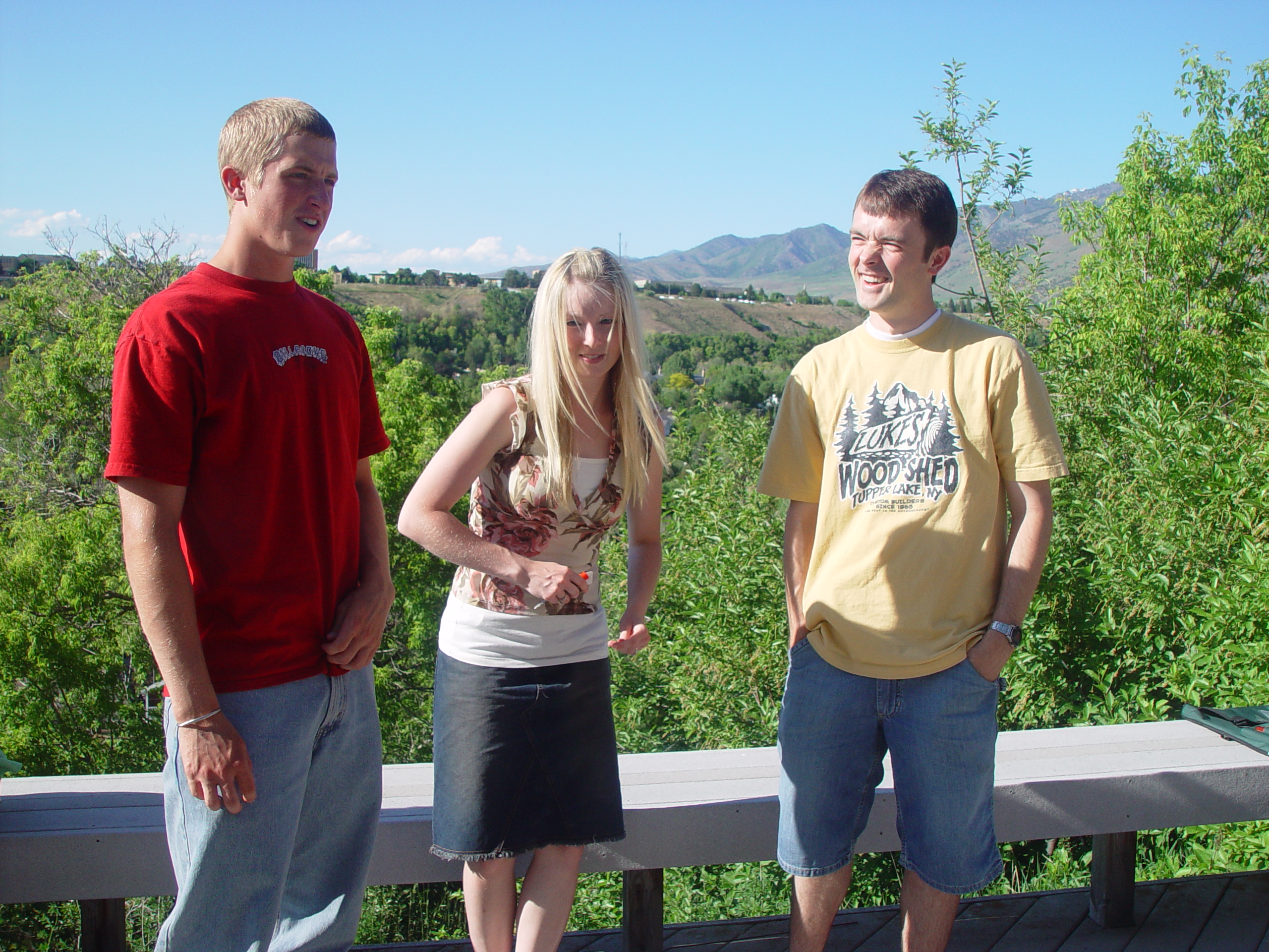 Memorial Day 2006 - Logan, Utah - Ballam BBQ, Snow at Bear Lake Cabin, Mortensens, Tennis