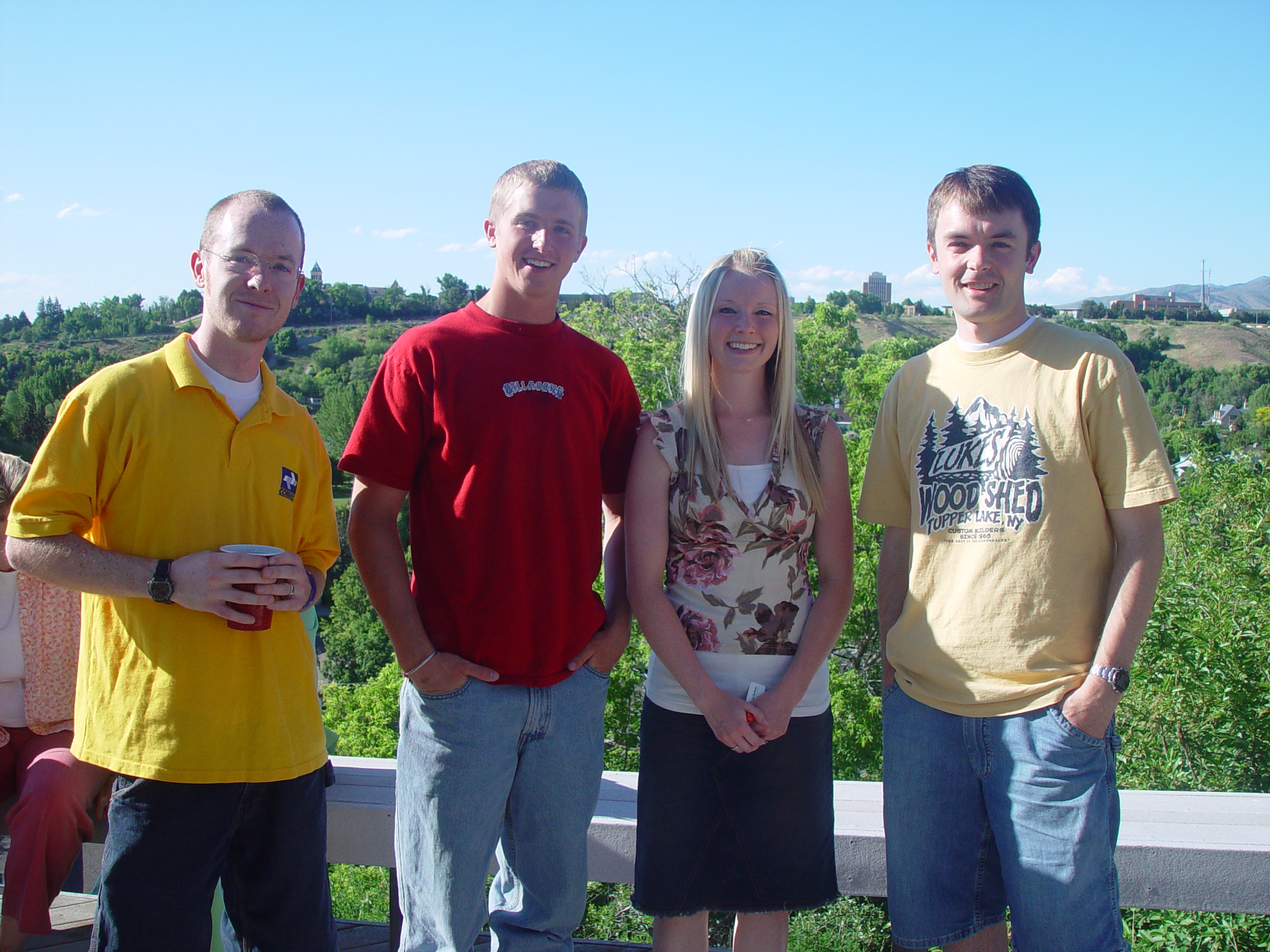 Memorial Day 2006 - Logan, Utah - Ballam BBQ, Snow at Bear Lake Cabin, Mortensens, Tennis