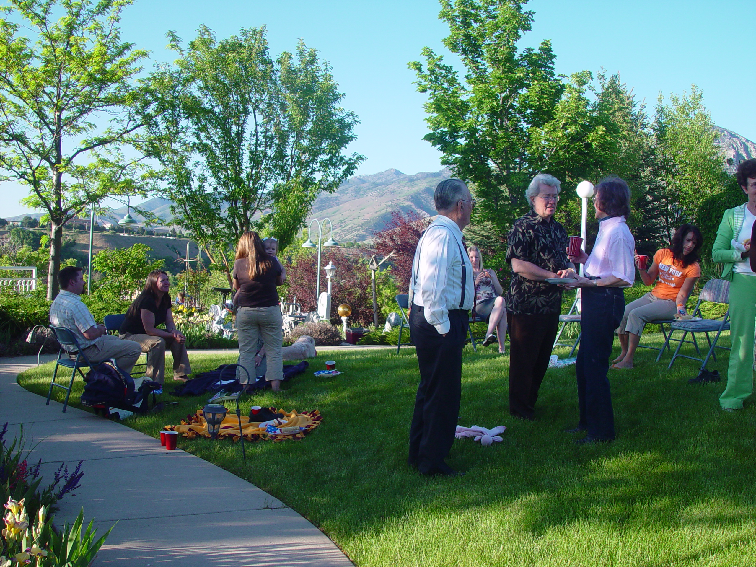 Memorial Day 2006 - Logan, Utah - Ballam BBQ, Snow at Bear Lake Cabin, Mortensens, Tennis