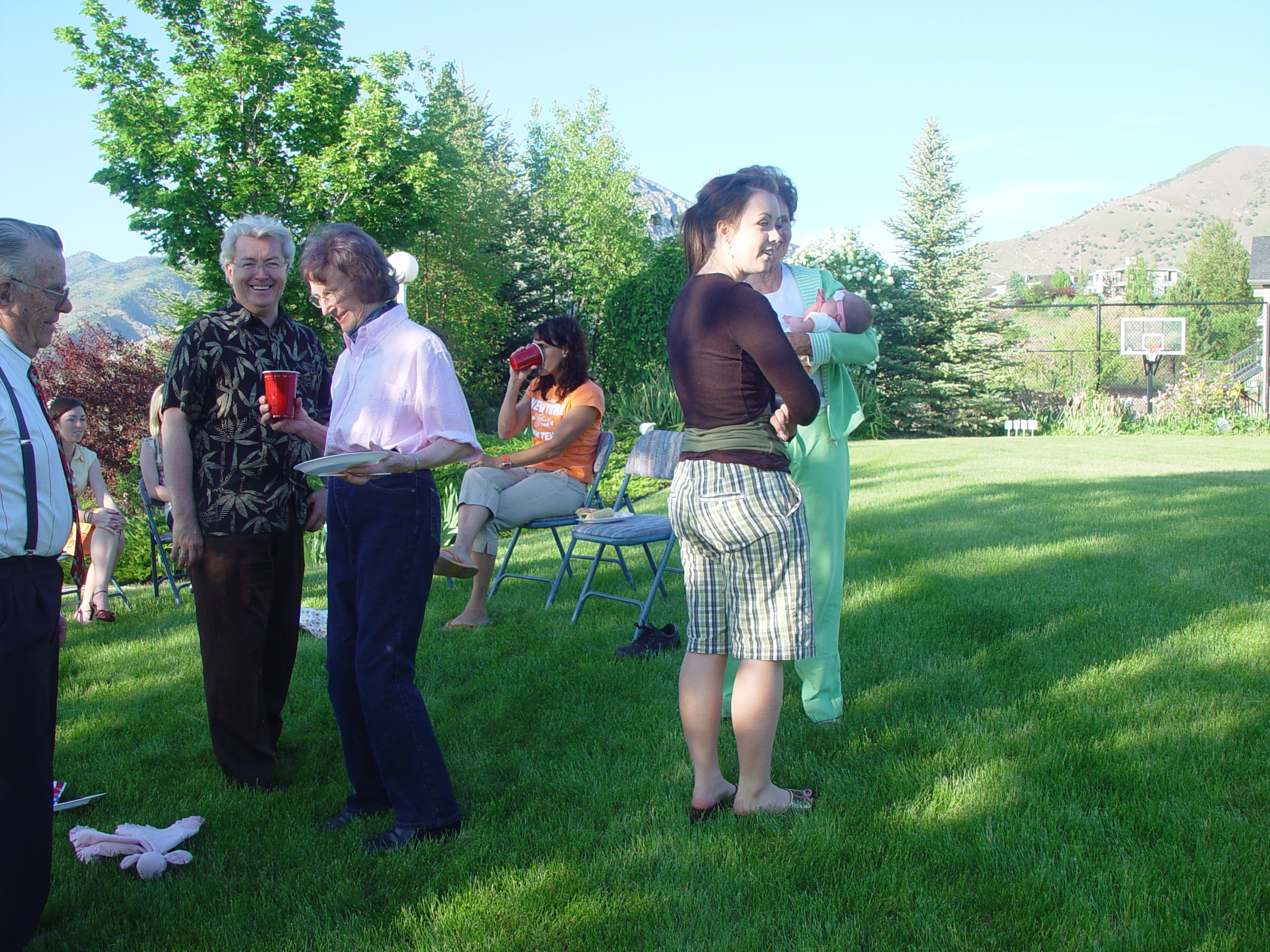 Memorial Day 2006 - Logan, Utah - Ballam BBQ, Snow at Bear Lake Cabin, Mortensens, Tennis