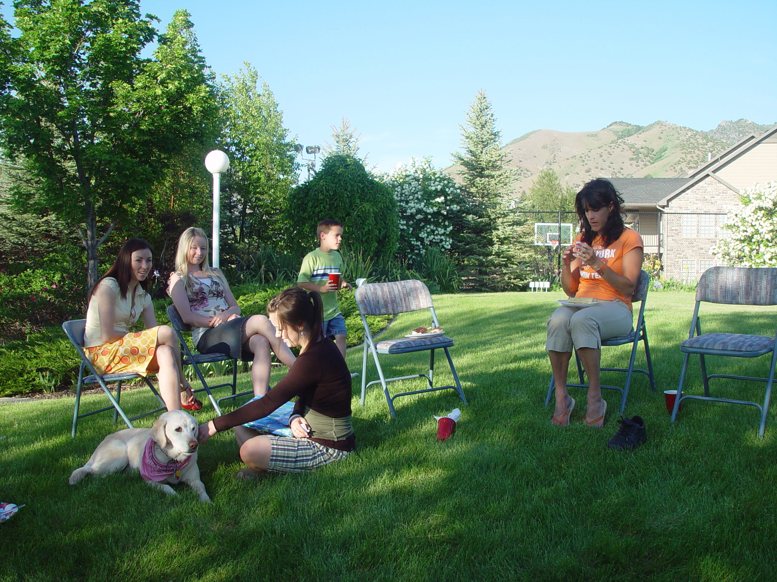 Memorial Day 2006 - Logan, Utah - Ballam BBQ, Snow at Bear Lake Cabin, Mortensens, Tennis