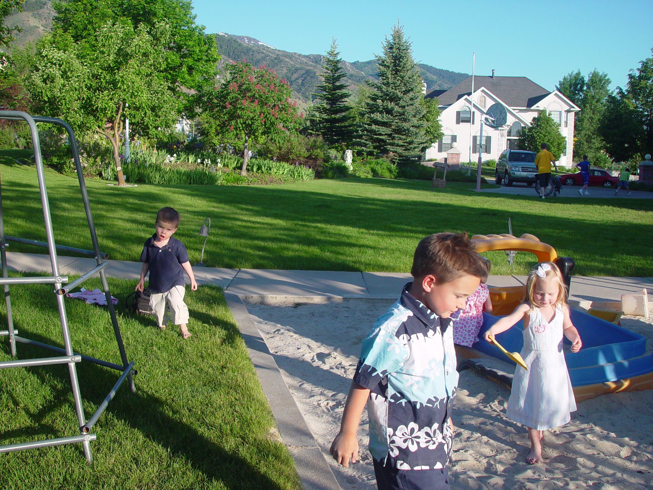 Memorial Day 2006 - Logan, Utah - Ballam BBQ, Snow at Bear Lake Cabin, Mortensens, Tennis