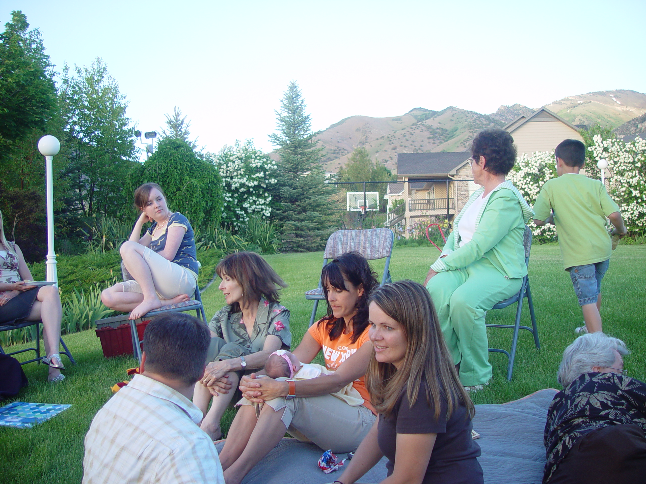 Memorial Day 2006 - Logan, Utah - Ballam BBQ, Snow at Bear Lake Cabin, Mortensens, Tennis