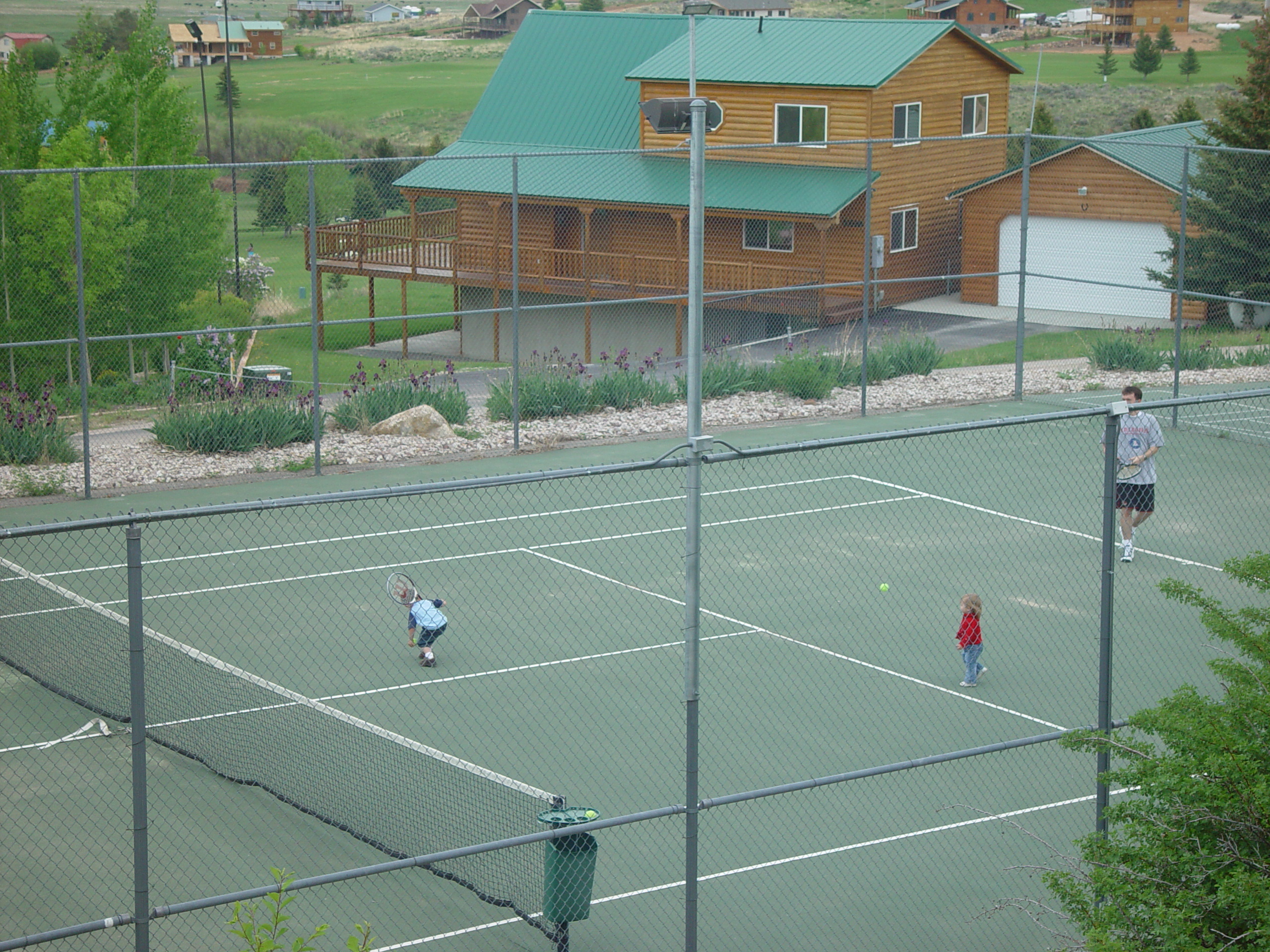 Memorial Day 2006 - Logan, Utah - Ballam BBQ, Snow at Bear Lake Cabin, Mortensens, Tennis