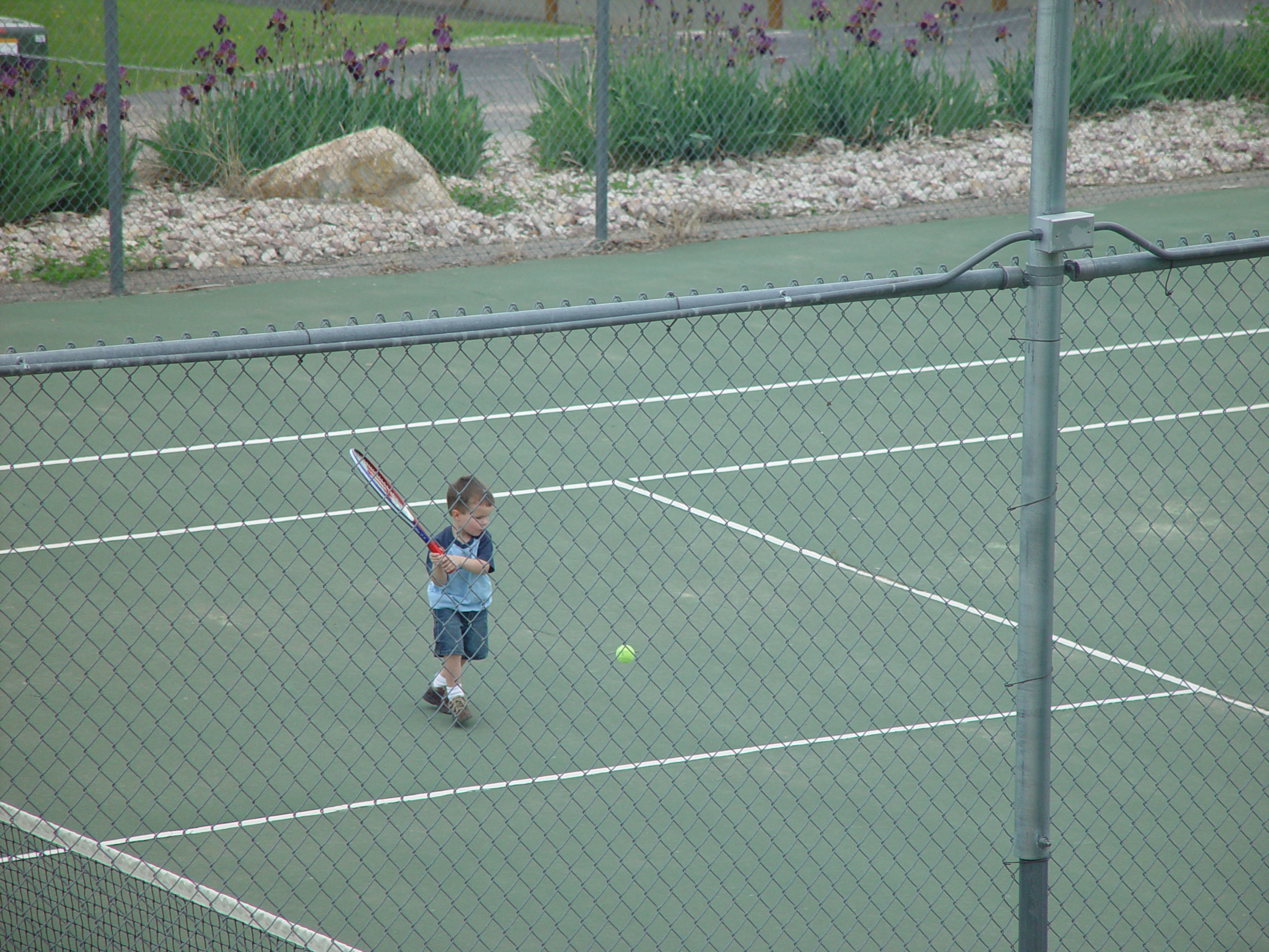 Memorial Day 2006 - Logan, Utah - Ballam BBQ, Snow at Bear Lake Cabin, Mortensens, Tennis