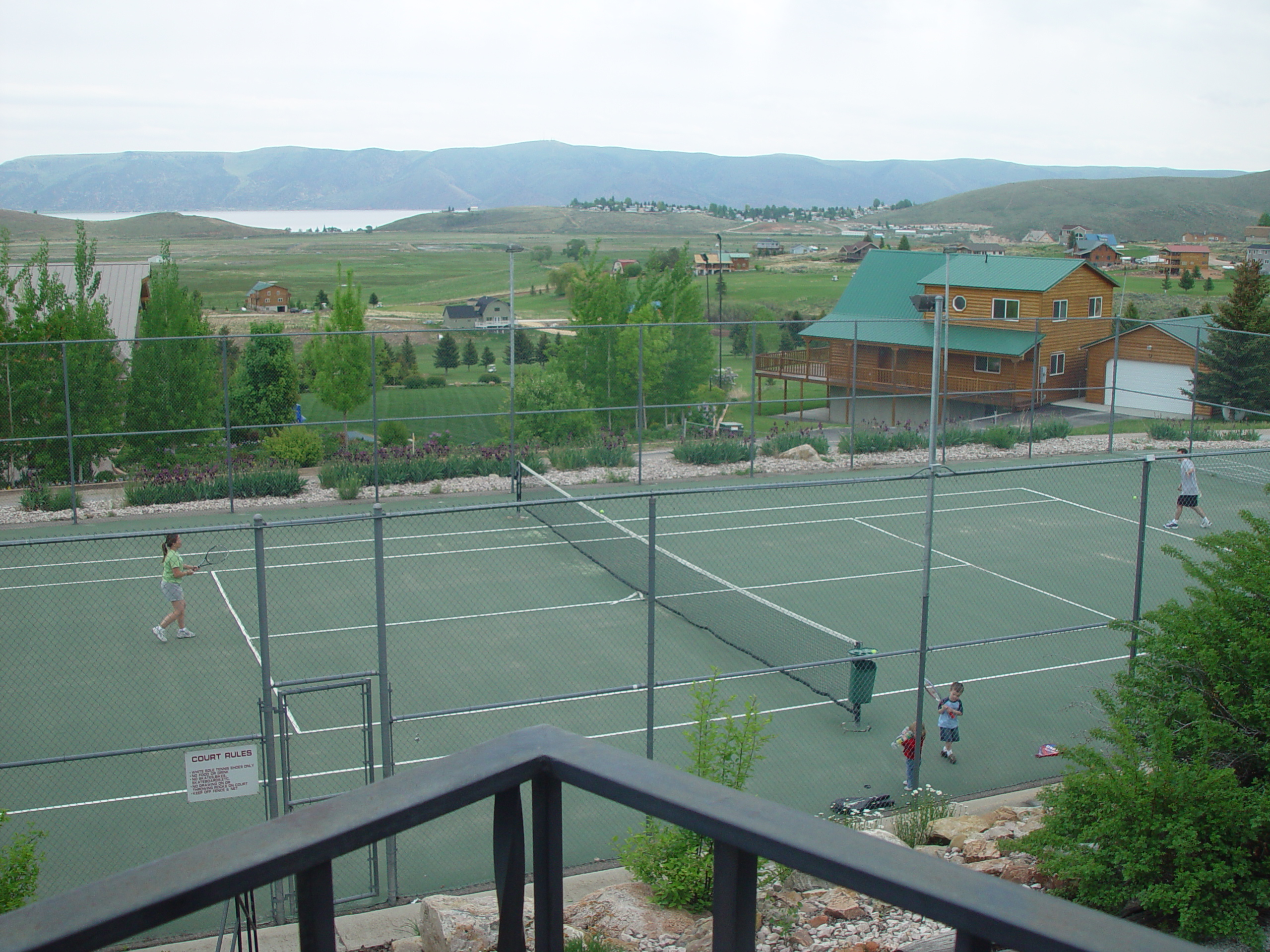 Memorial Day 2006 - Logan, Utah - Ballam BBQ, Snow at Bear Lake Cabin, Mortensens, Tennis