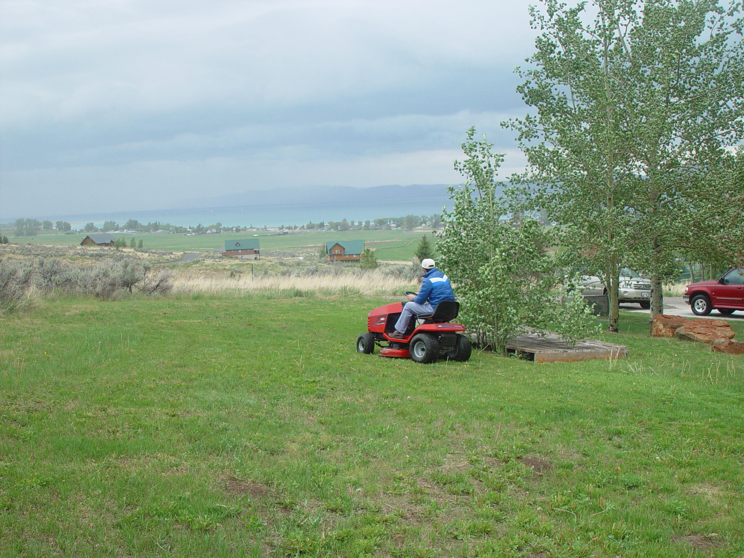 Memorial Day 2006 - Logan, Utah - Ballam BBQ, Snow at Bear Lake Cabin, Mortensens, Tennis