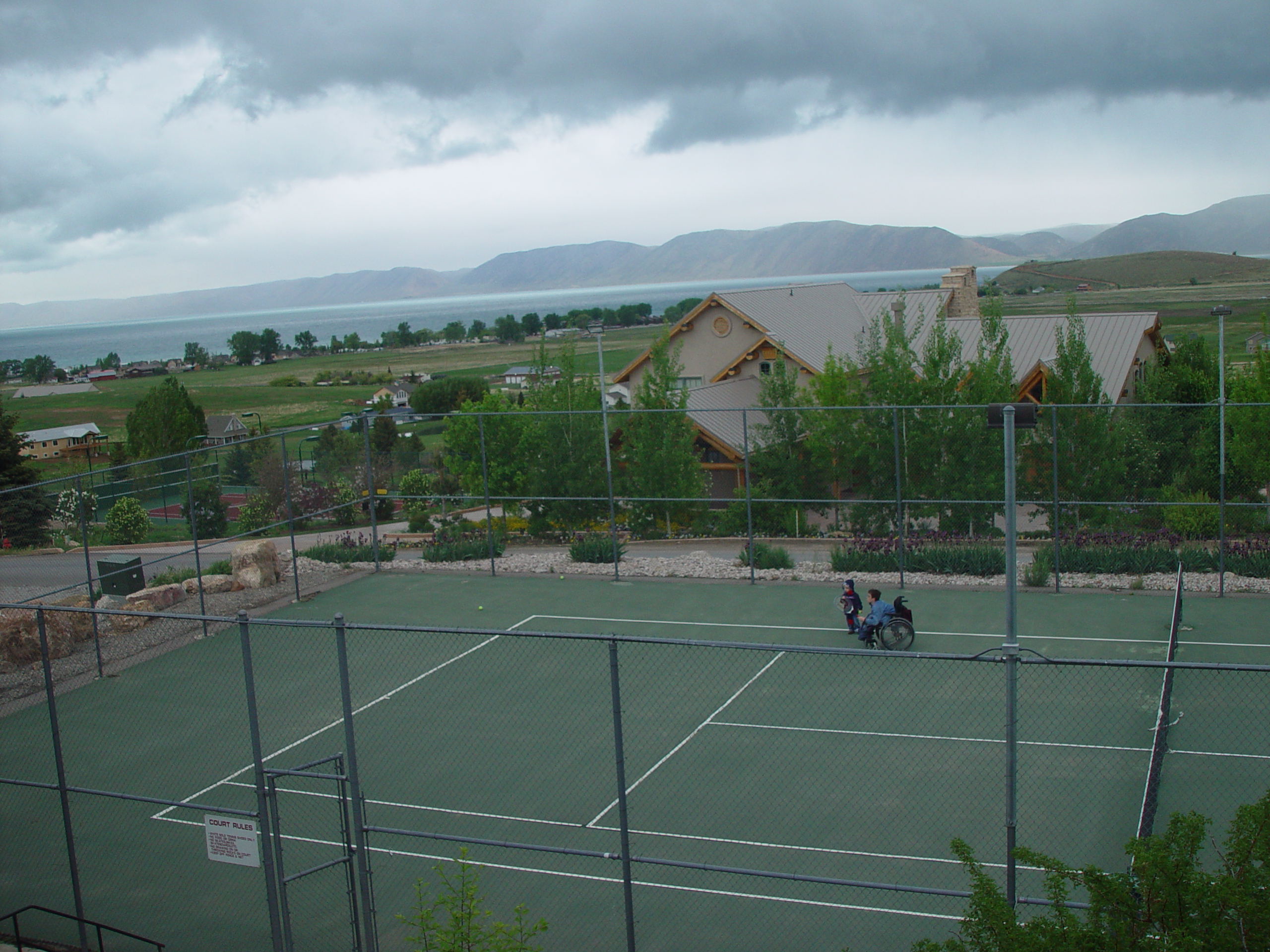 Memorial Day 2006 - Logan, Utah - Ballam BBQ, Snow at Bear Lake Cabin, Mortensens, Tennis