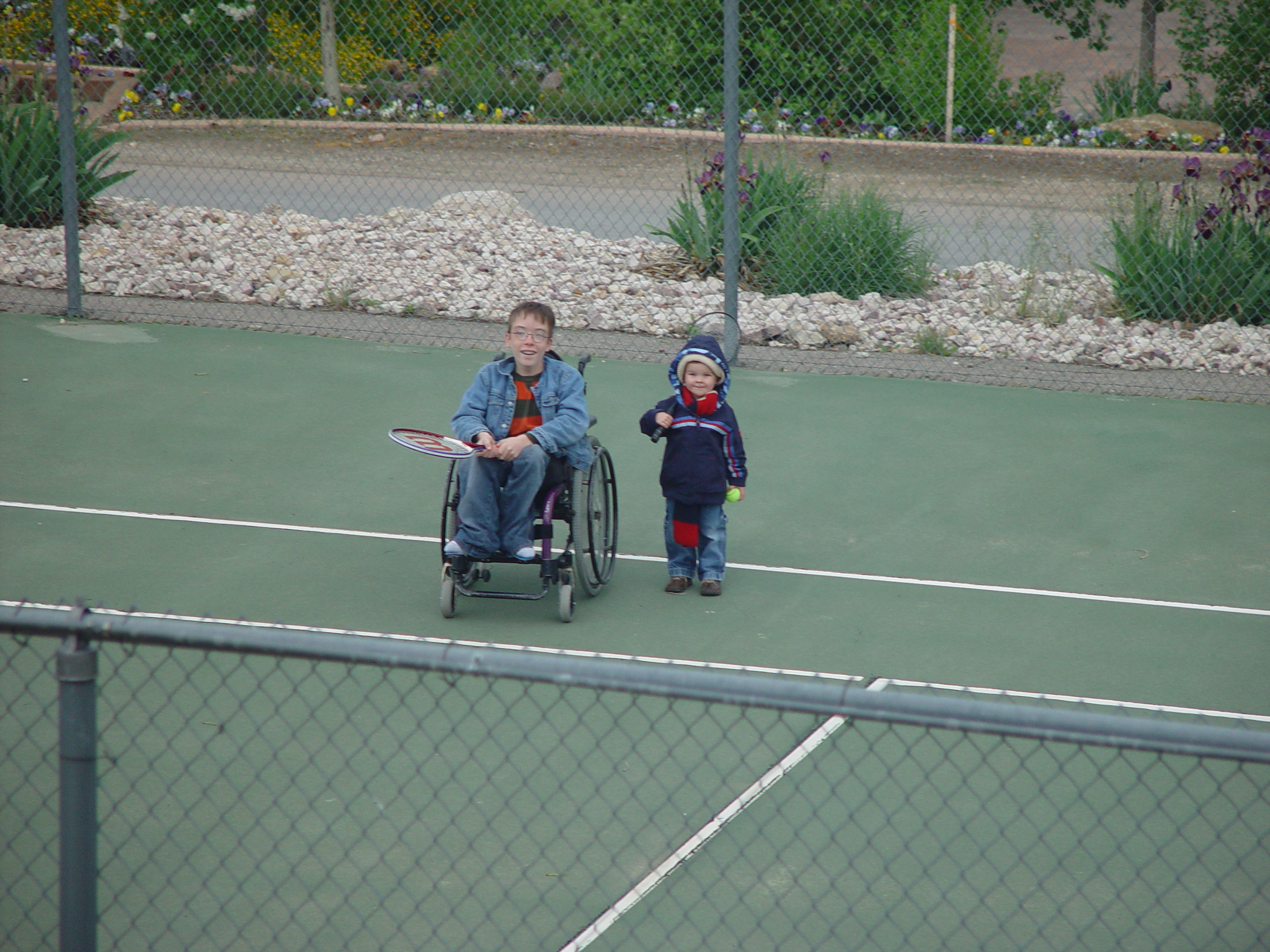 Memorial Day 2006 - Logan, Utah - Ballam BBQ, Snow at Bear Lake Cabin, Mortensens, Tennis