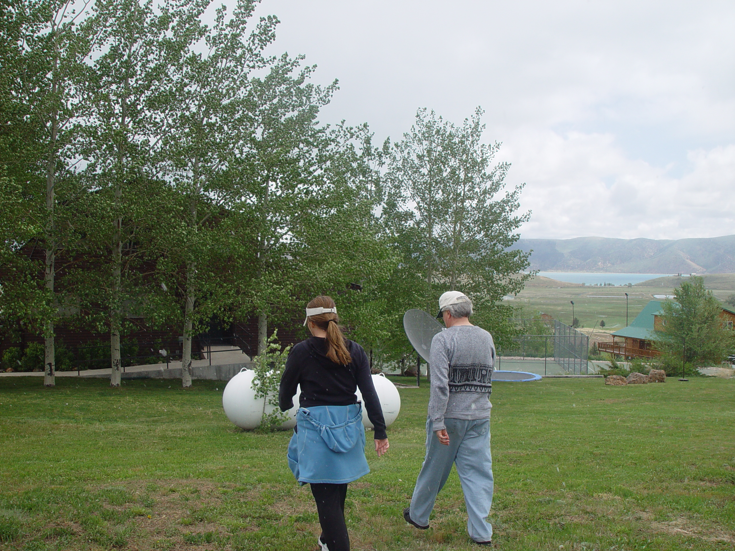 Memorial Day 2006 - Logan, Utah - Ballam BBQ, Snow at Bear Lake Cabin, Mortensens, Tennis