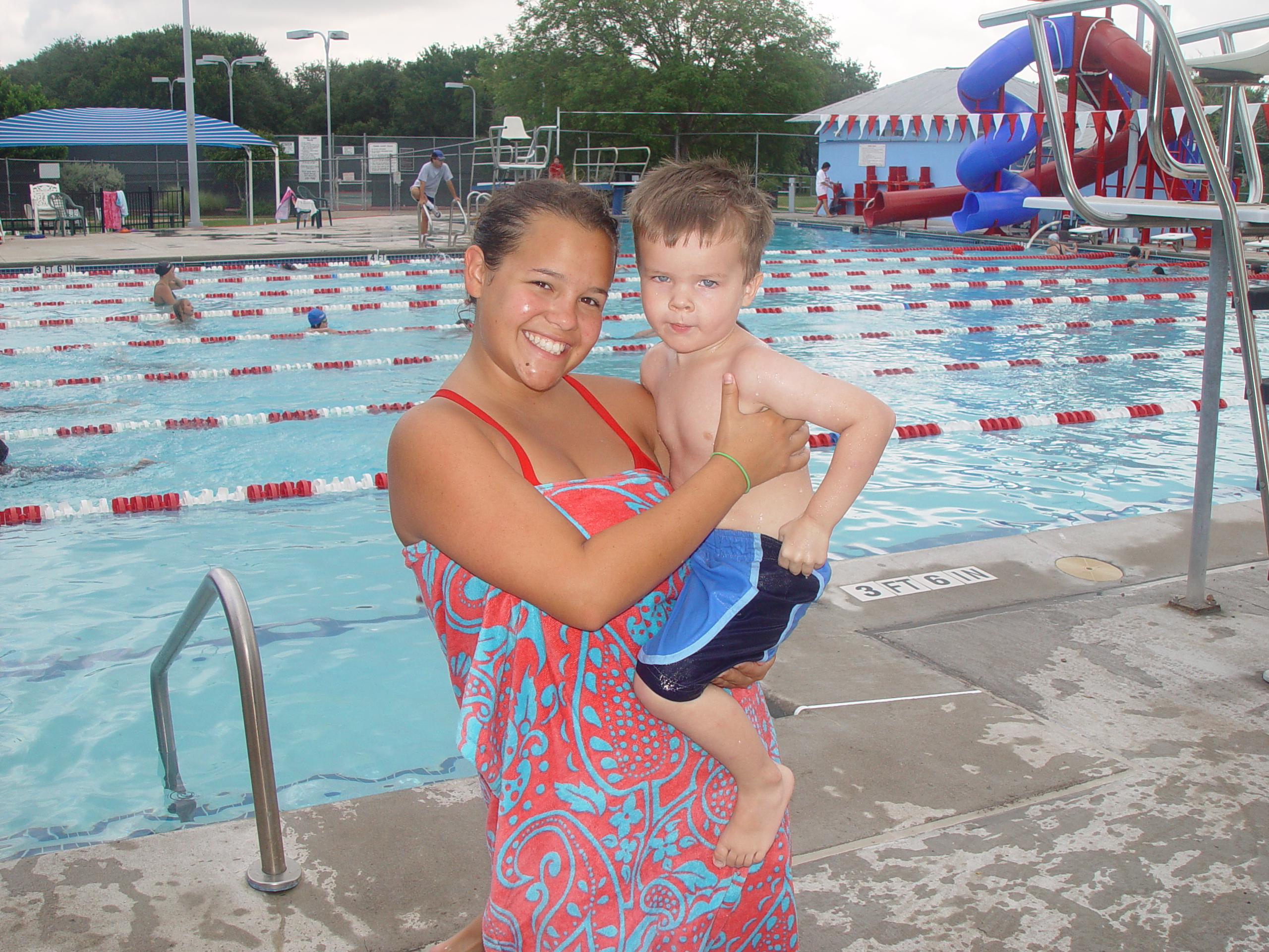 Zack Goes to Swimming Lessons, Playing in the Pool, Volente Beach