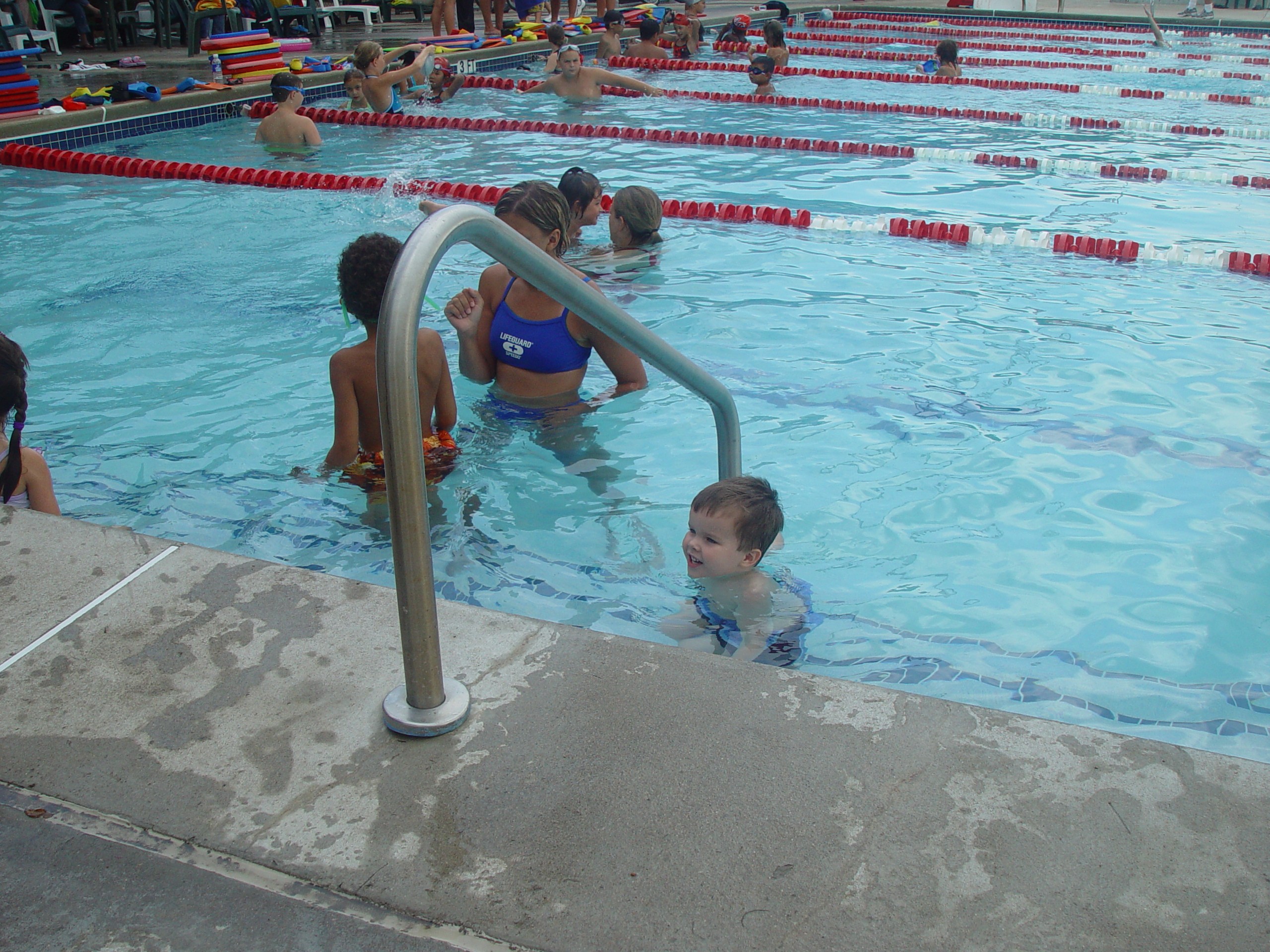 Zack Goes to Swimming Lessons, Playing in the Pool, Volente Beach