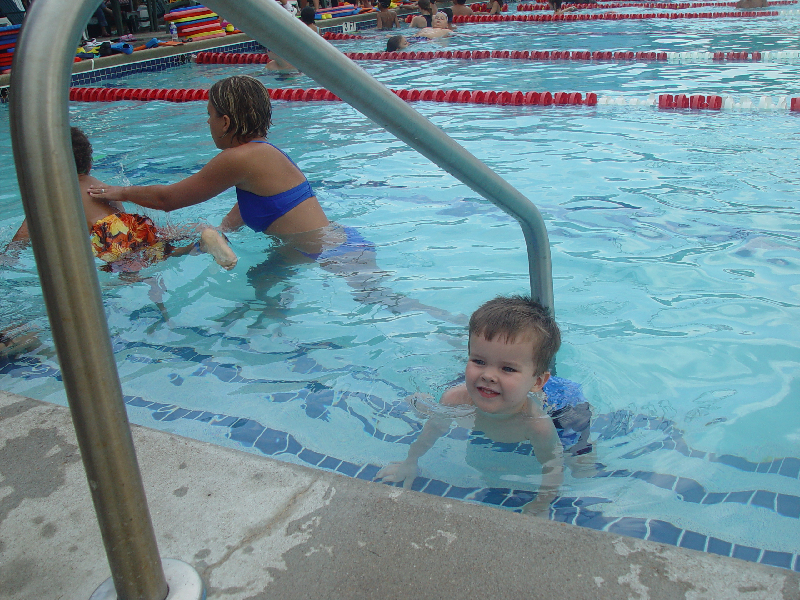 Zack Goes to Swimming Lessons, Playing in the Pool, Volente Beach