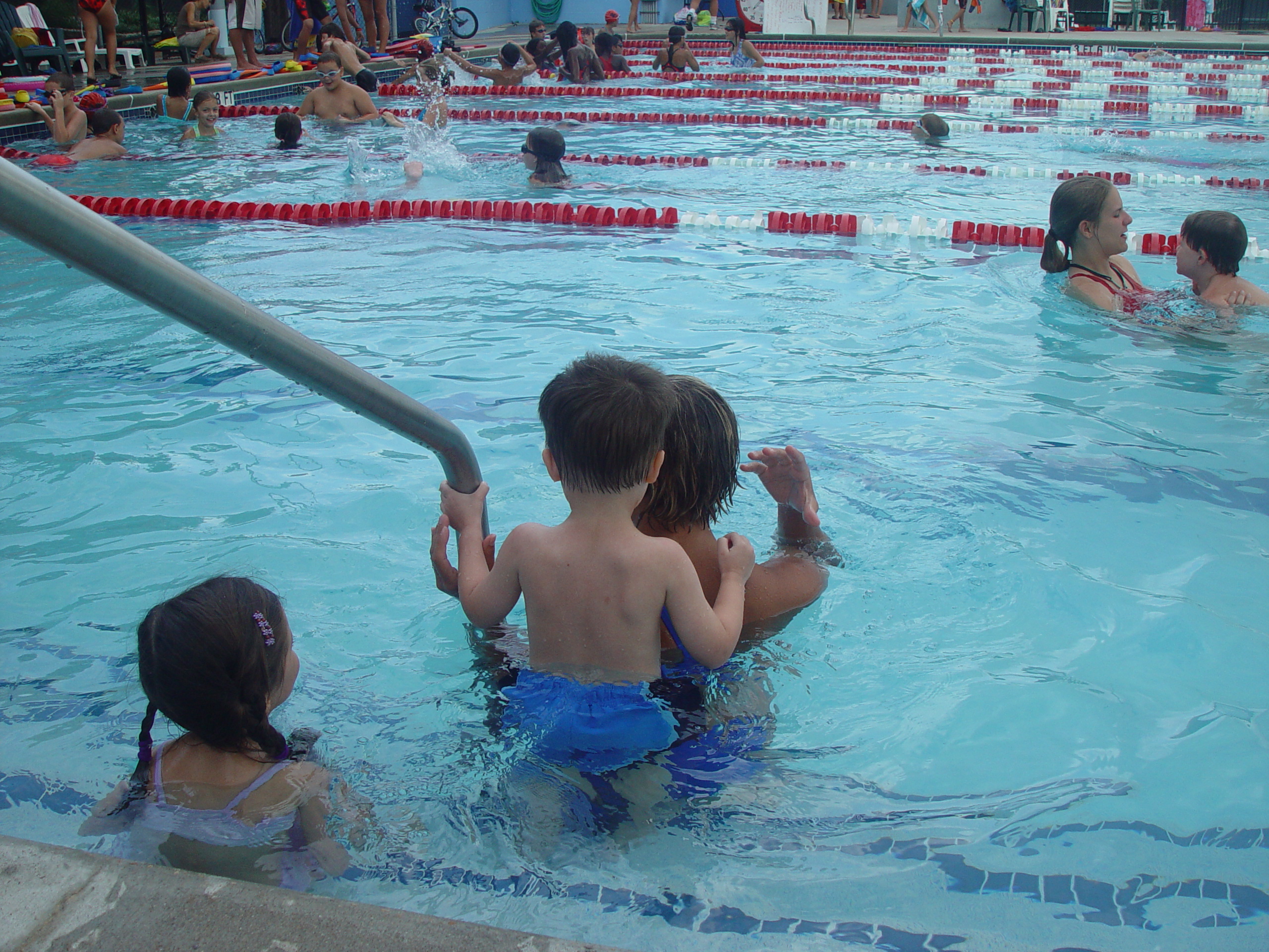 Zack Goes to Swimming Lessons, Playing in the Pool, Volente Beach