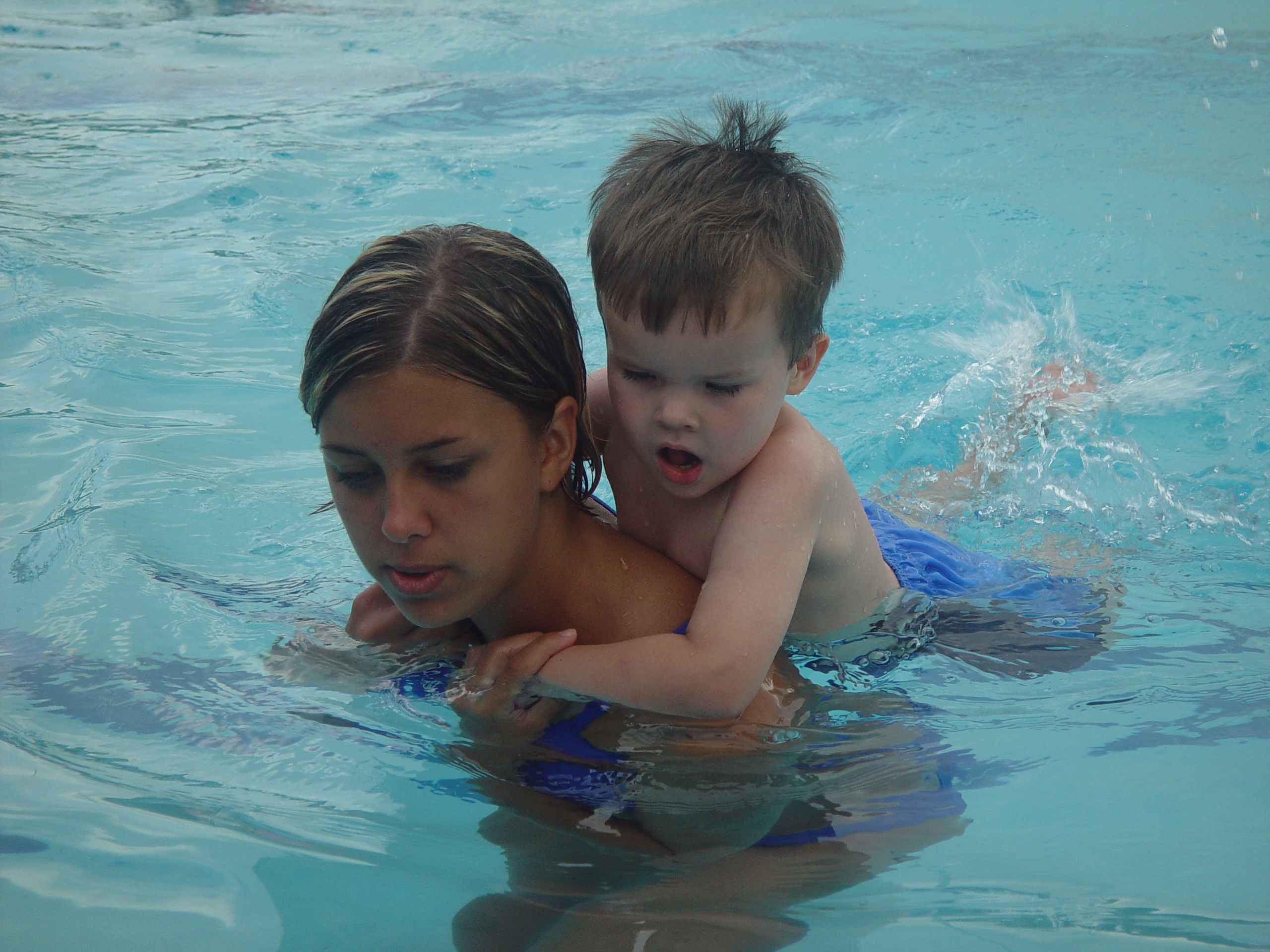 Zack Goes to Swimming Lessons, Playing in the Pool, Volente Beach