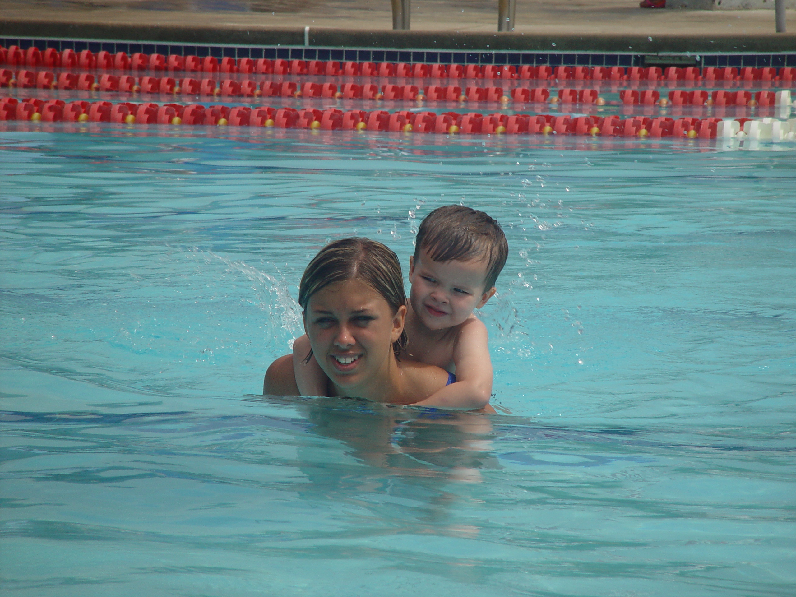 Zack Goes to Swimming Lessons, Playing in the Pool, Volente Beach