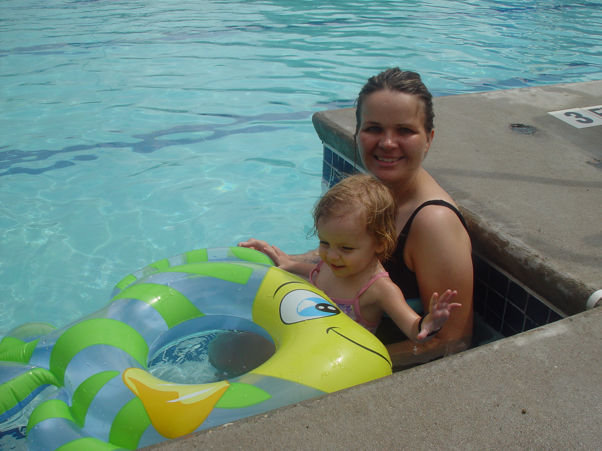 Zack Goes to Swimming Lessons, Playing in the Pool, Volente Beach