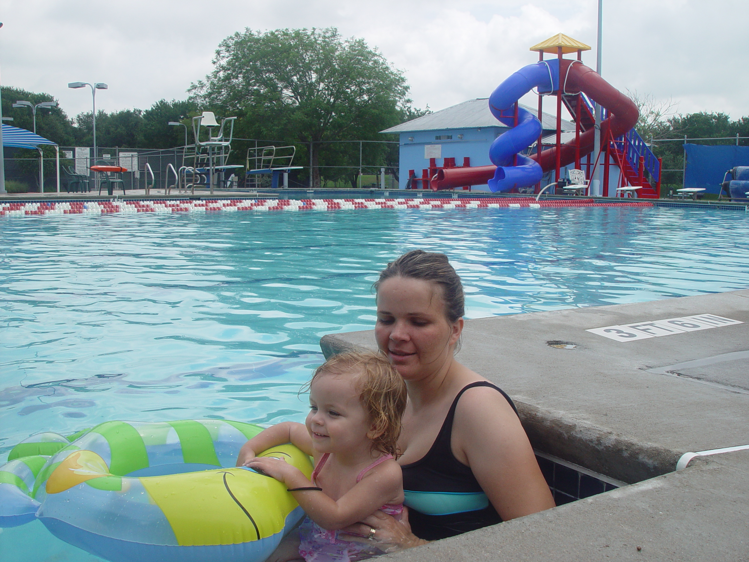 Zack Goes to Swimming Lessons, Playing in the Pool, Volente Beach