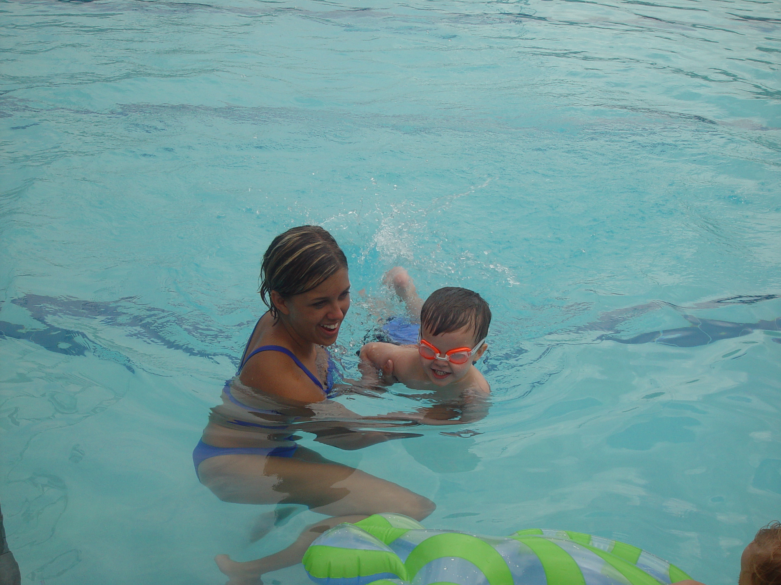 Zack Goes to Swimming Lessons, Playing in the Pool, Volente Beach