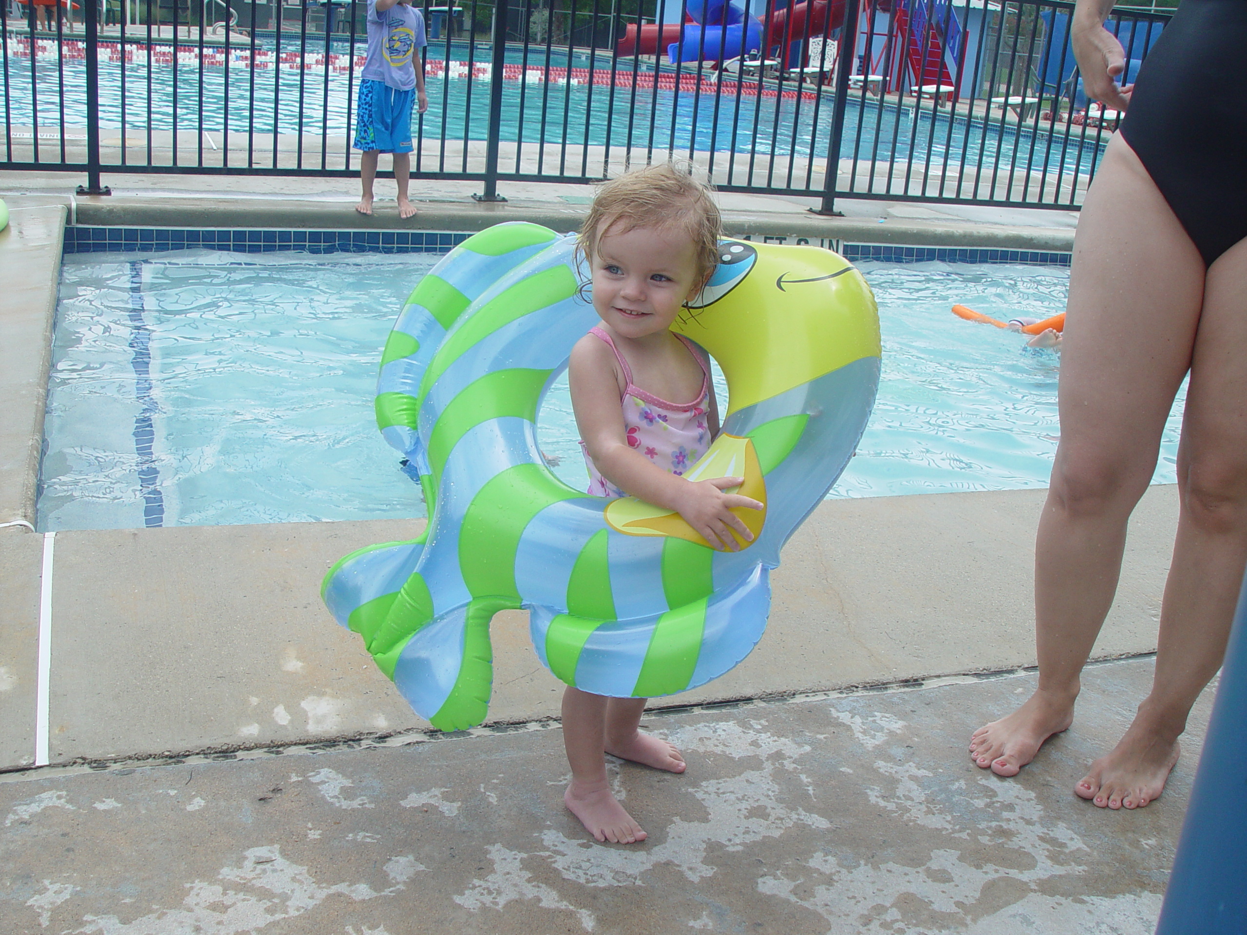 Zack Goes to Swimming Lessons, Playing in the Pool, Volente Beach