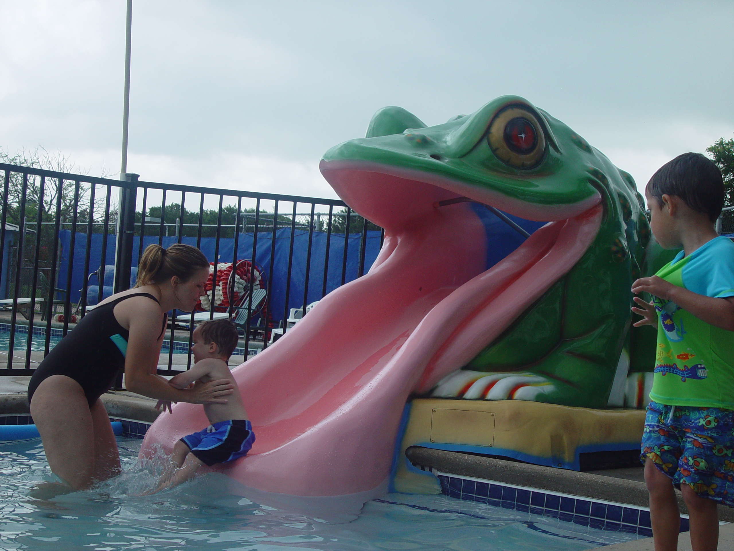 Zack Goes to Swimming Lessons, Playing in the Pool, Volente Beach