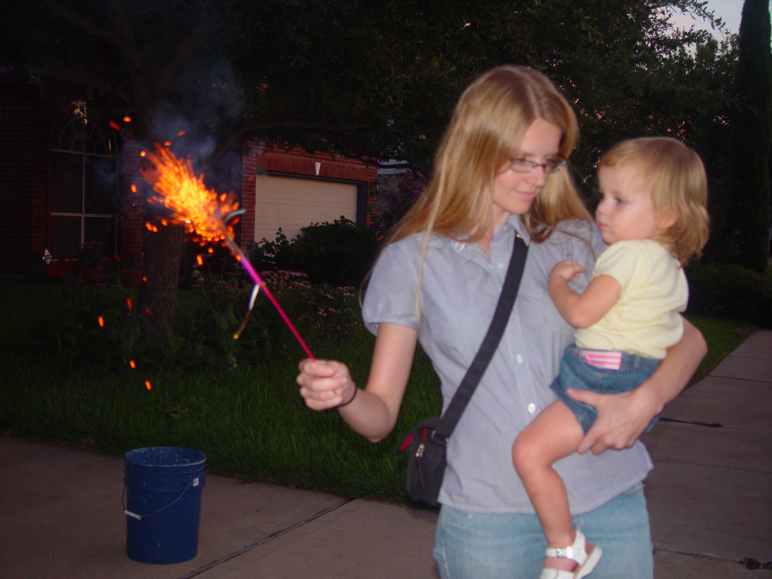 Celebrating July 4th by Lighting Some Texas Fireworks