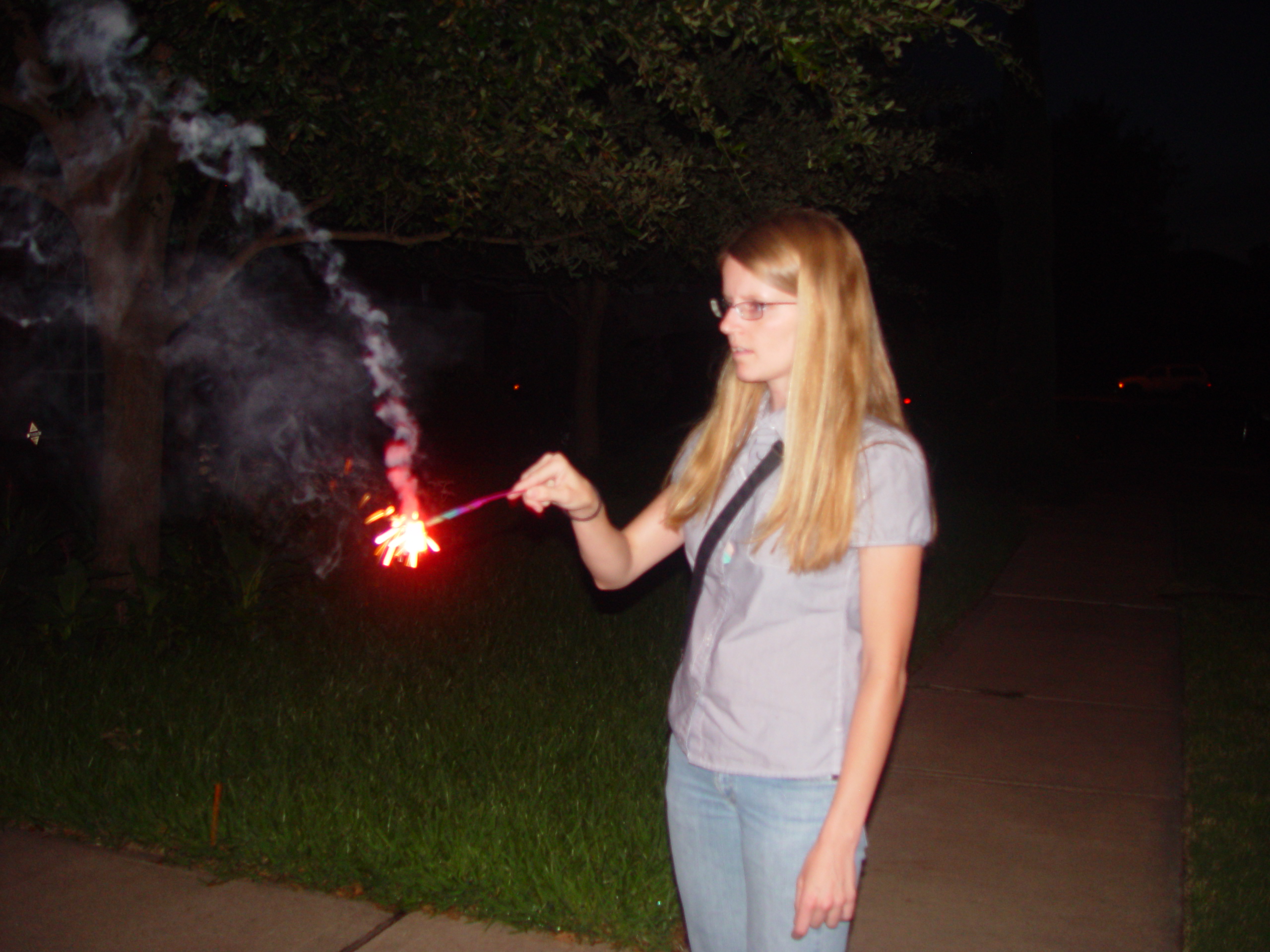Celebrating July 4th by Lighting Some Texas Fireworks
