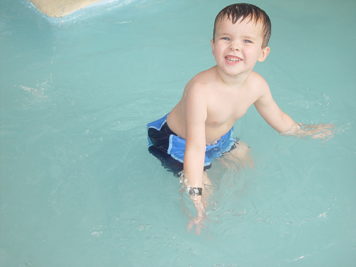 Zack Goes to Swimming Lessons, Playing in the Pool, Volente Beach