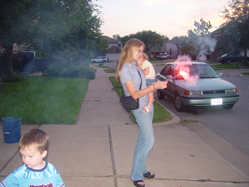 Celebrating July 4th by Lighting Some Texas Fireworks