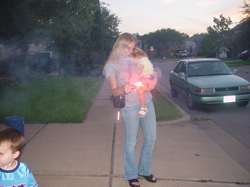 Celebrating July 4th by Lighting Some Texas Fireworks