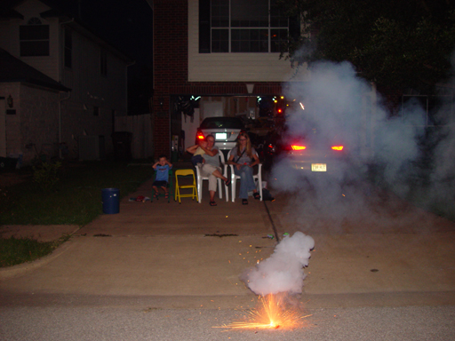 Celebrating July 4th by Lighting Some Texas Fireworks